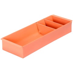 Steel Tanker Drawer Insert Repurposed as Organizer, Refinished in Peach