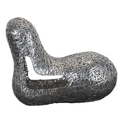 Steel Tongue Chair by Bannavis Andrew Sribyatta for Pie Studios, 2000s