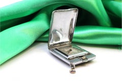 Steel travel watch, Condal brand, with mechanical movement and suspension ring