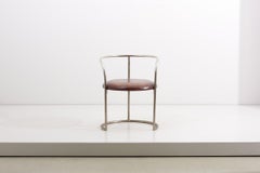 Steel Tube and Leather Chair by Eskil Sundahl, Sweden, 1930s