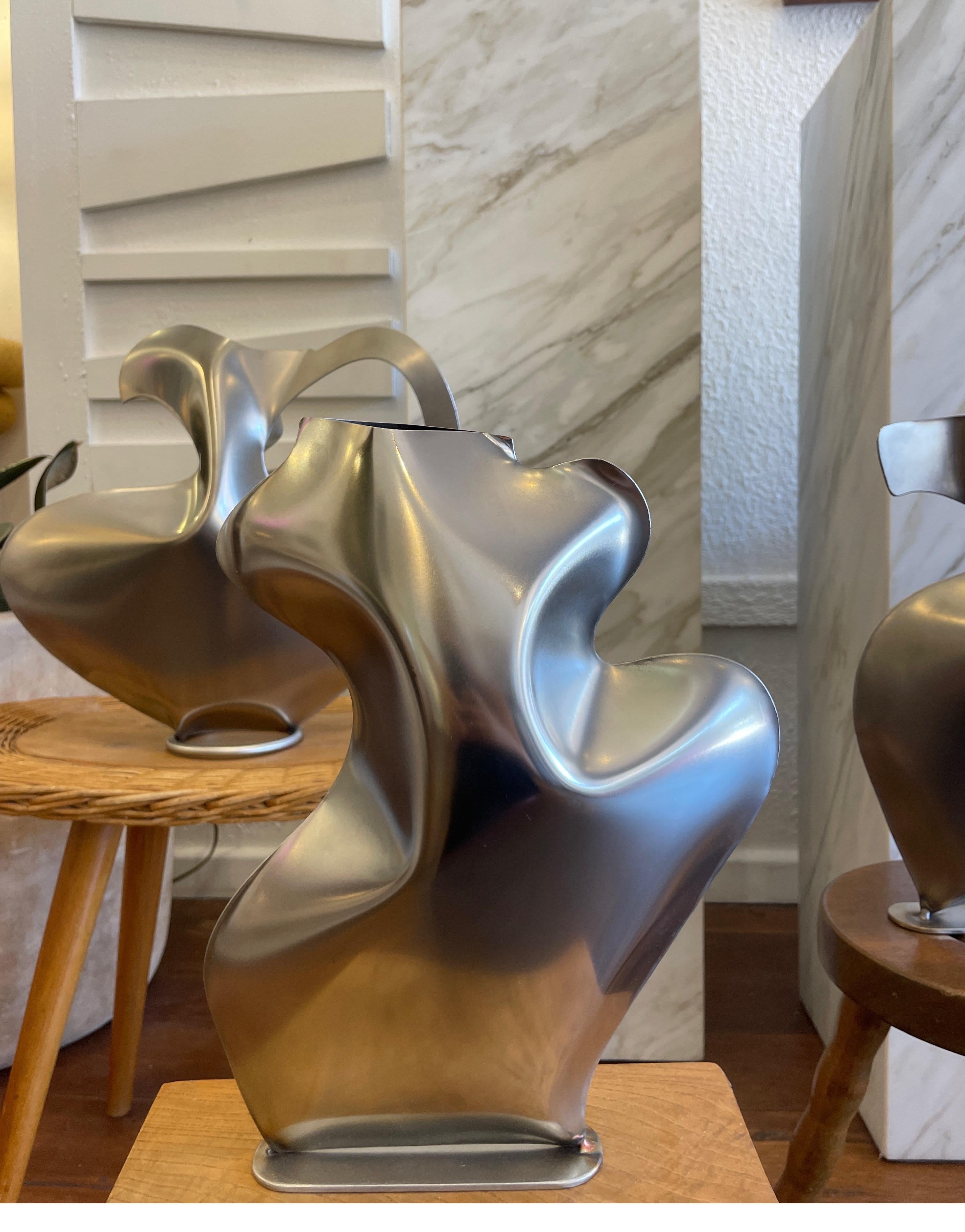 Australian Steel Vase II by Duzi Objects  For Sale