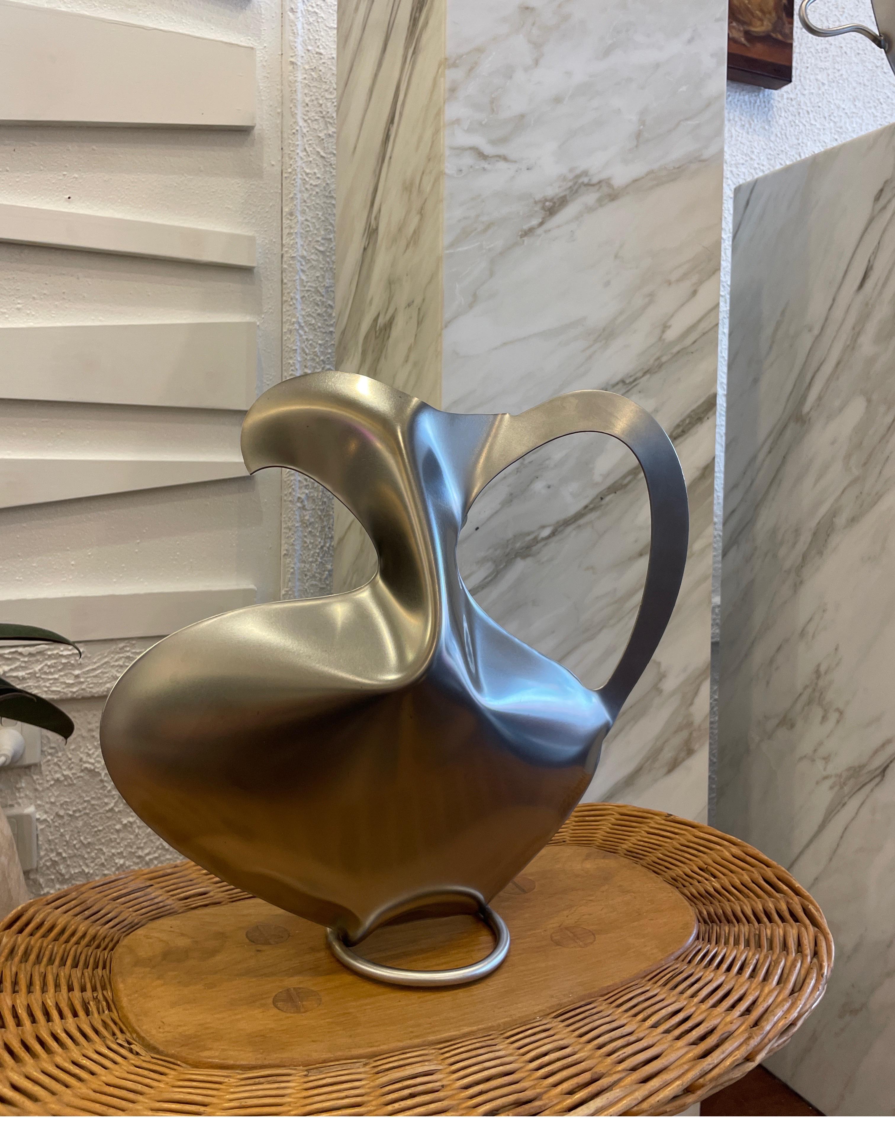 Modern Steel Vase III by Duzi Objects  For Sale