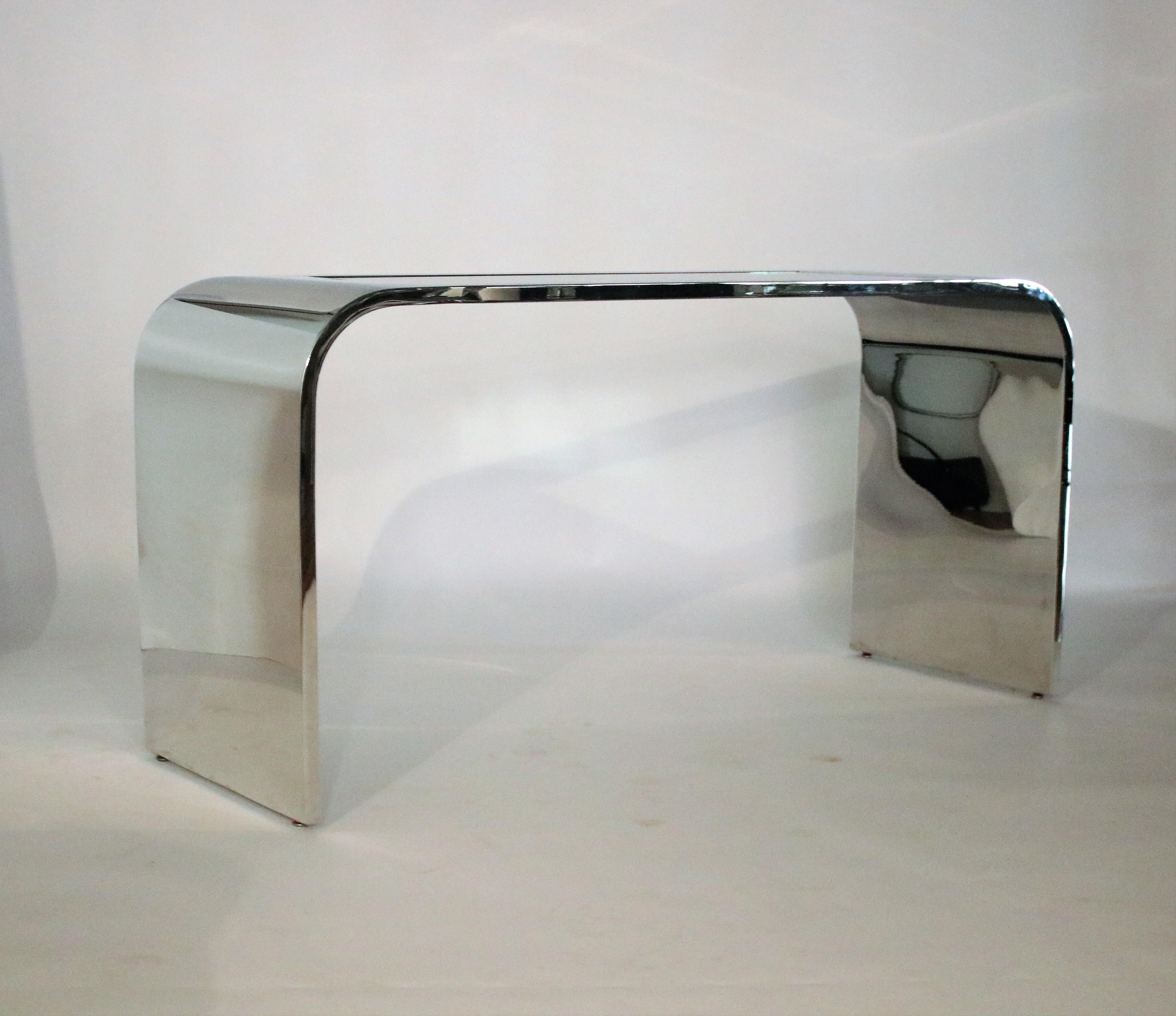 Table console cascade en acier par Stanley Jay Friedman pour Brueton en vente 1