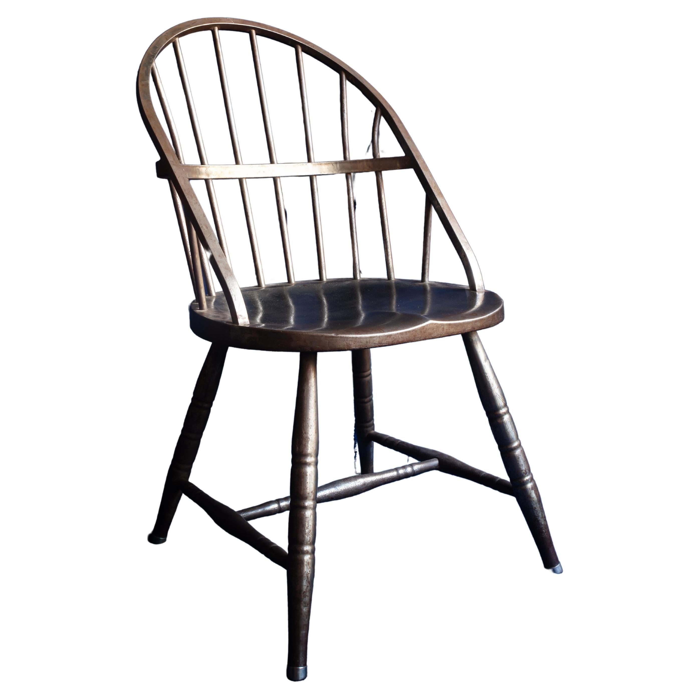 Steel Windsor style chair. New York, 1920s For Sale