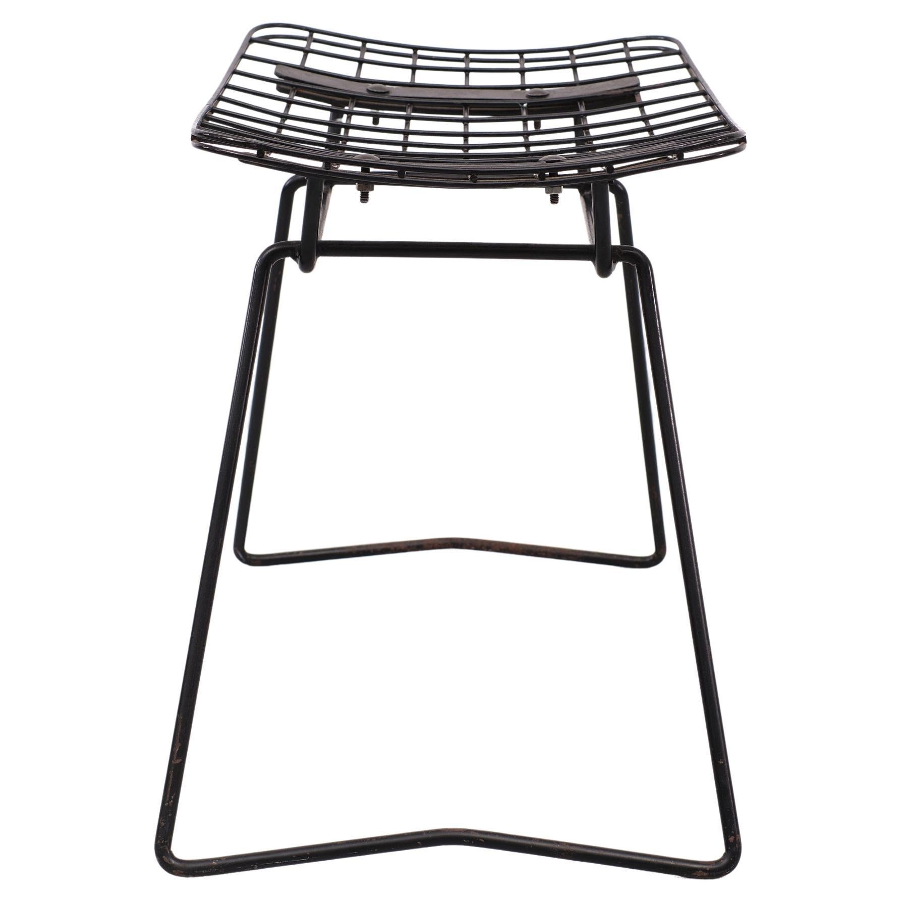Steel Wire Stool Cees Braakman for Pastoe, 1958 In Good Condition For Sale In Den Haag, NL