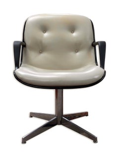 Steelcase 1960s Office Armchair #451 Dove Grey Mid Century Modern