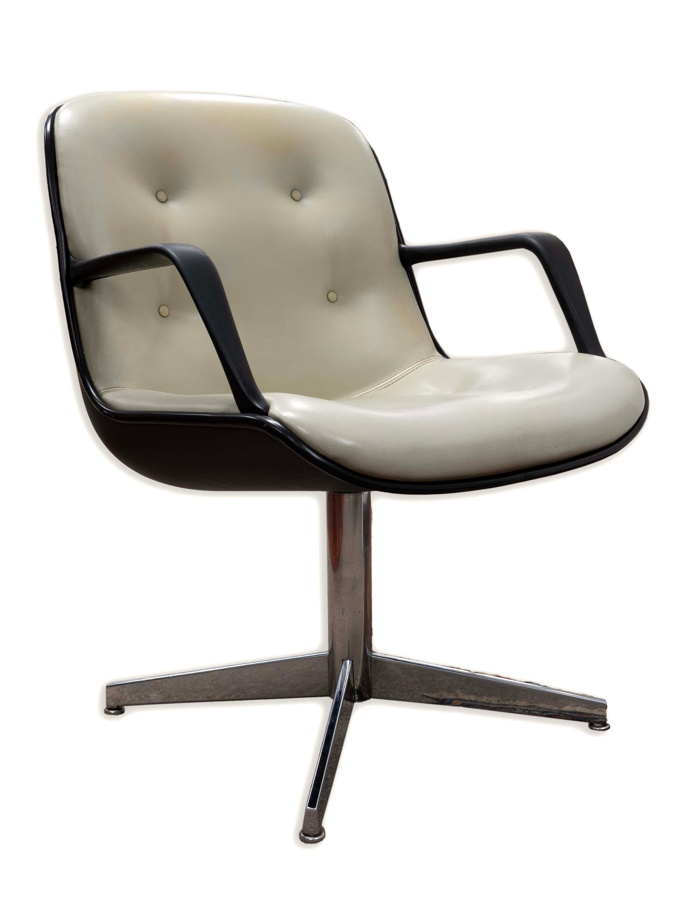Mid-Century Modern Steelcase 1960s Office Armchair #451 Dove Grey Mid Century Modern For Sale