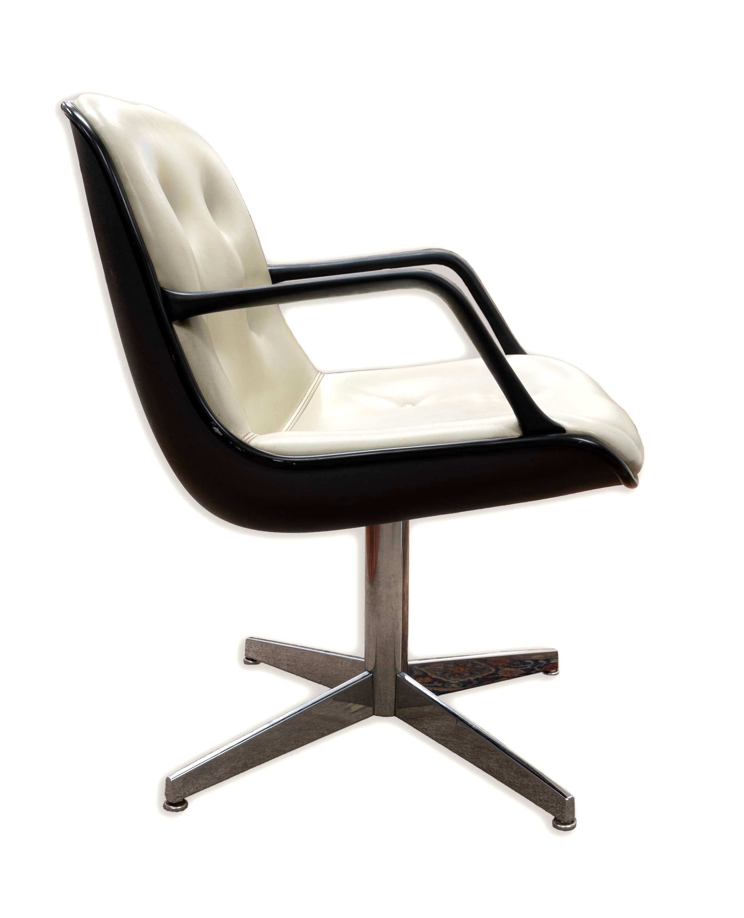 American Steelcase 1960s Office Armchair #451 Dove Grey Mid Century Modern For Sale