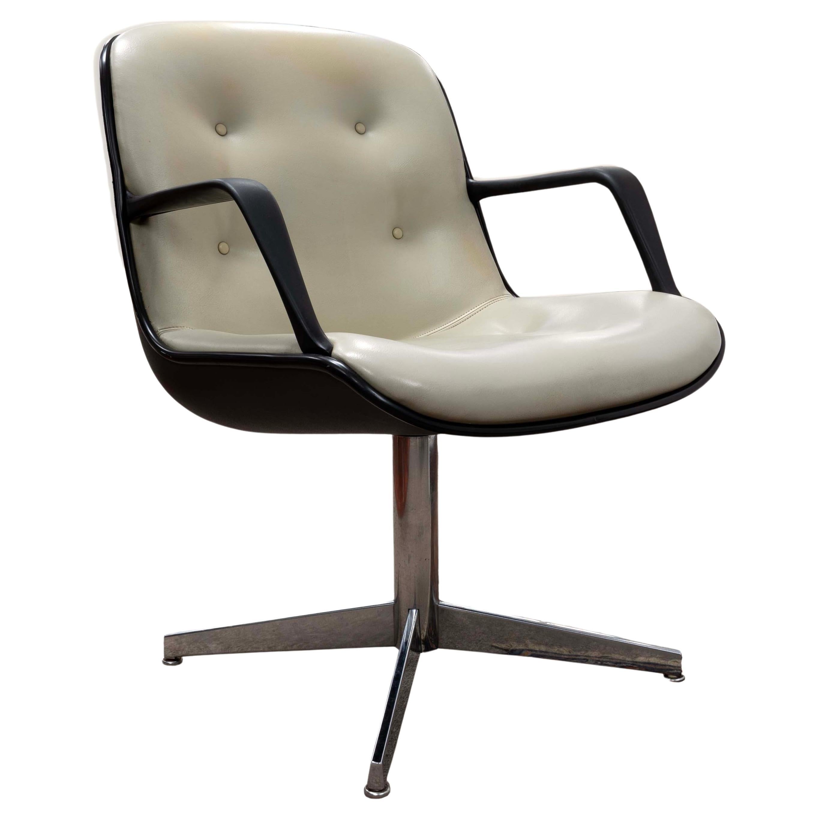 Steelcase 1960s Office Armchair #451 Dove Grey Mid Century Modern