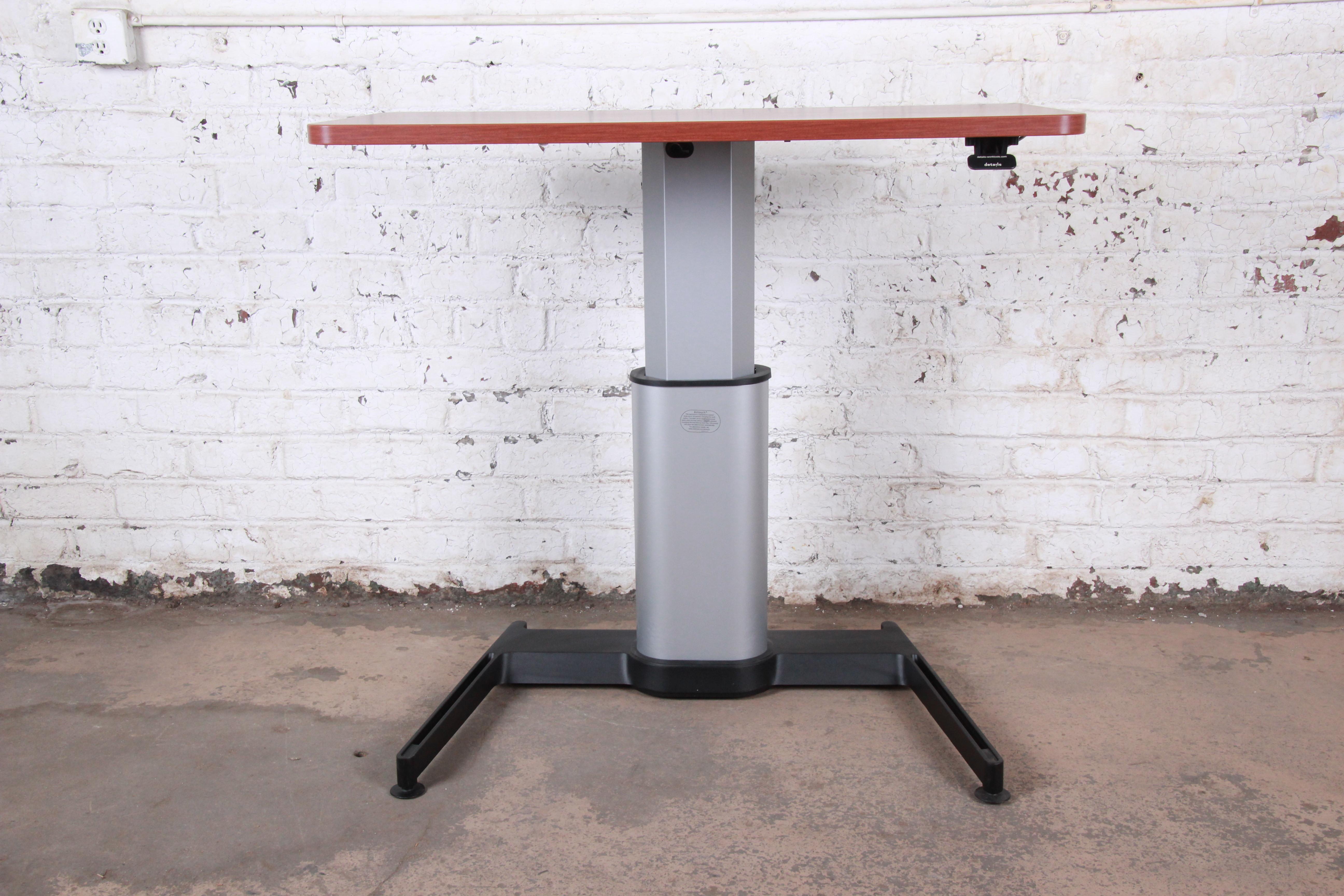 Powder-Coated Steelcase Airtouch Height Adjustable Desk
