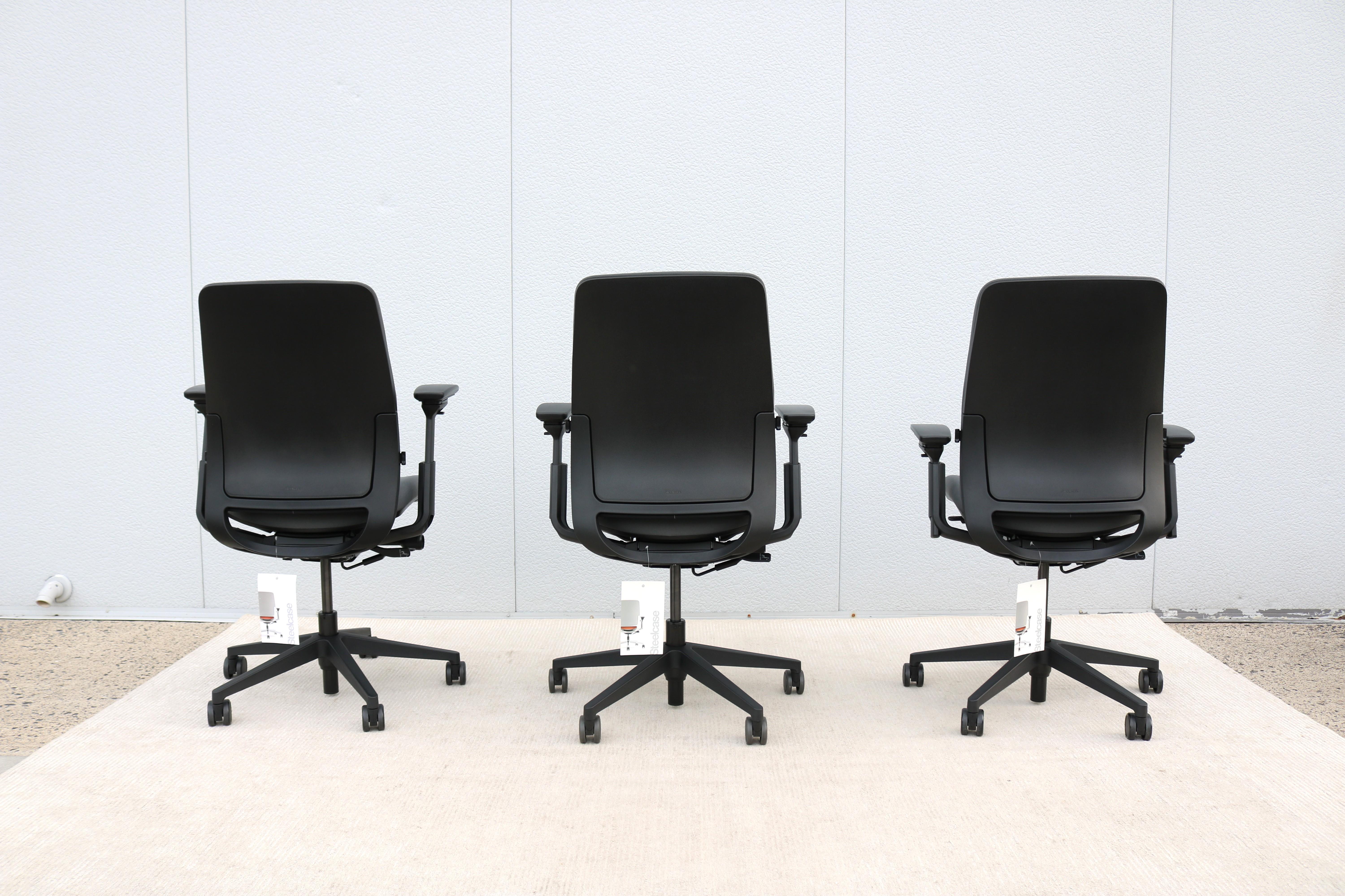Steelcase Amia Executive Ergonomic Gray Office Chair Fully Adjustable, Brand New For Sale 6