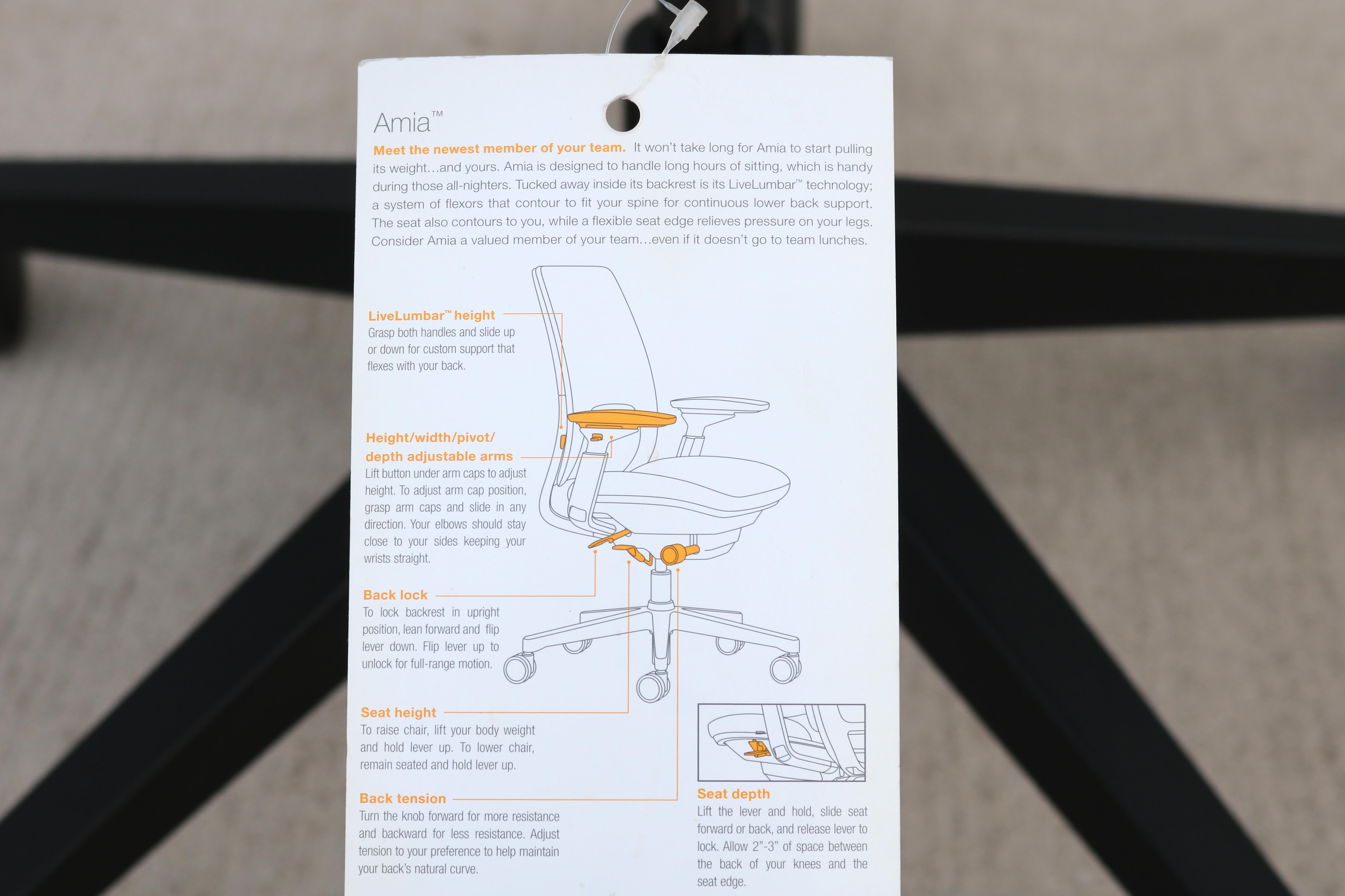 Steelcase Amia Executive Ergonomic Gray Office Chair Fully Adjustable, Brand New For Sale 14