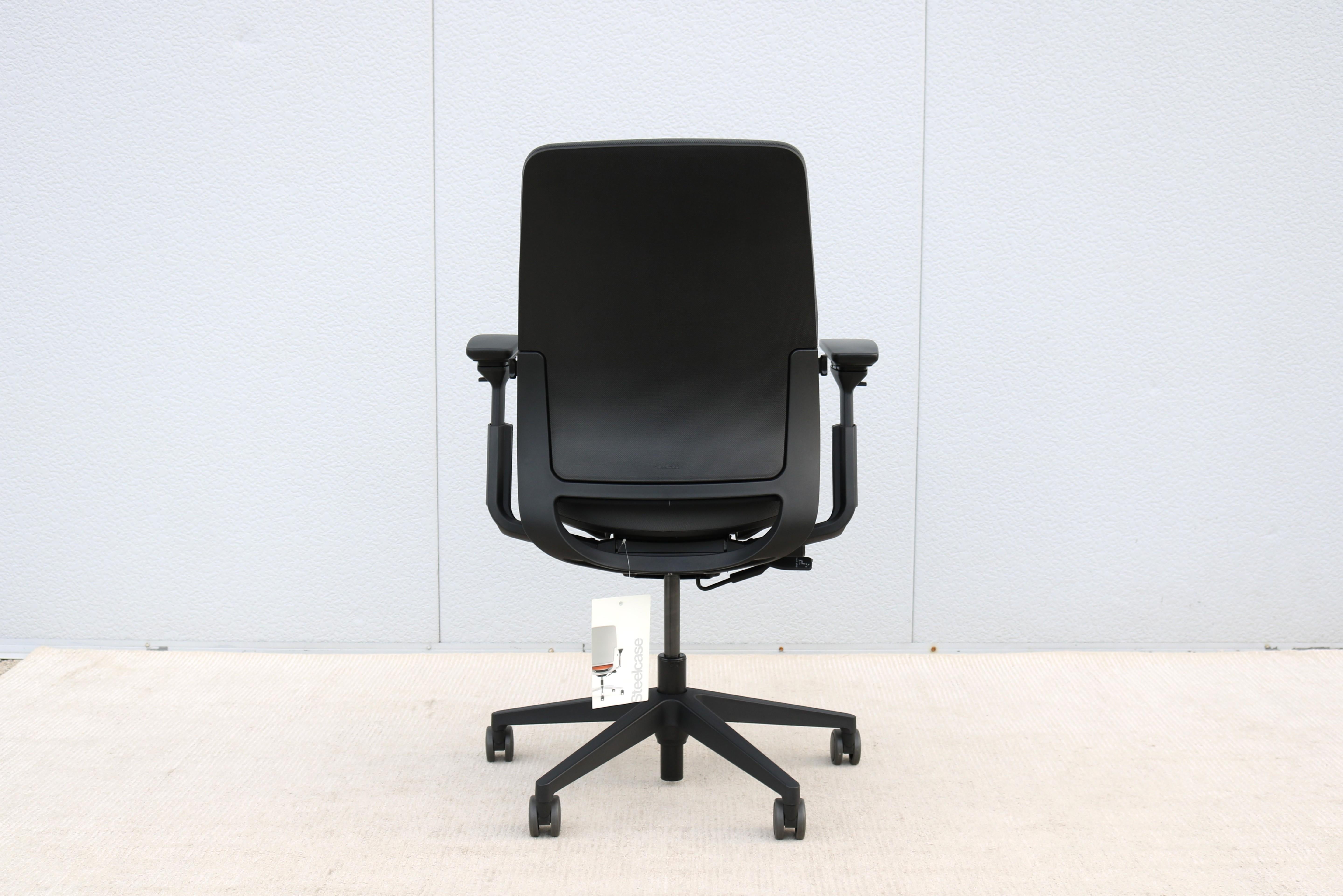 Steelcase Amia Executive Ergonomic Gray Office Chair Fully Adjustable, Brand New For Sale 1