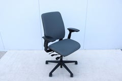 Steelcase Amia Executive Ergonomic Office Chair Fully Adjustable in Gray Fabric