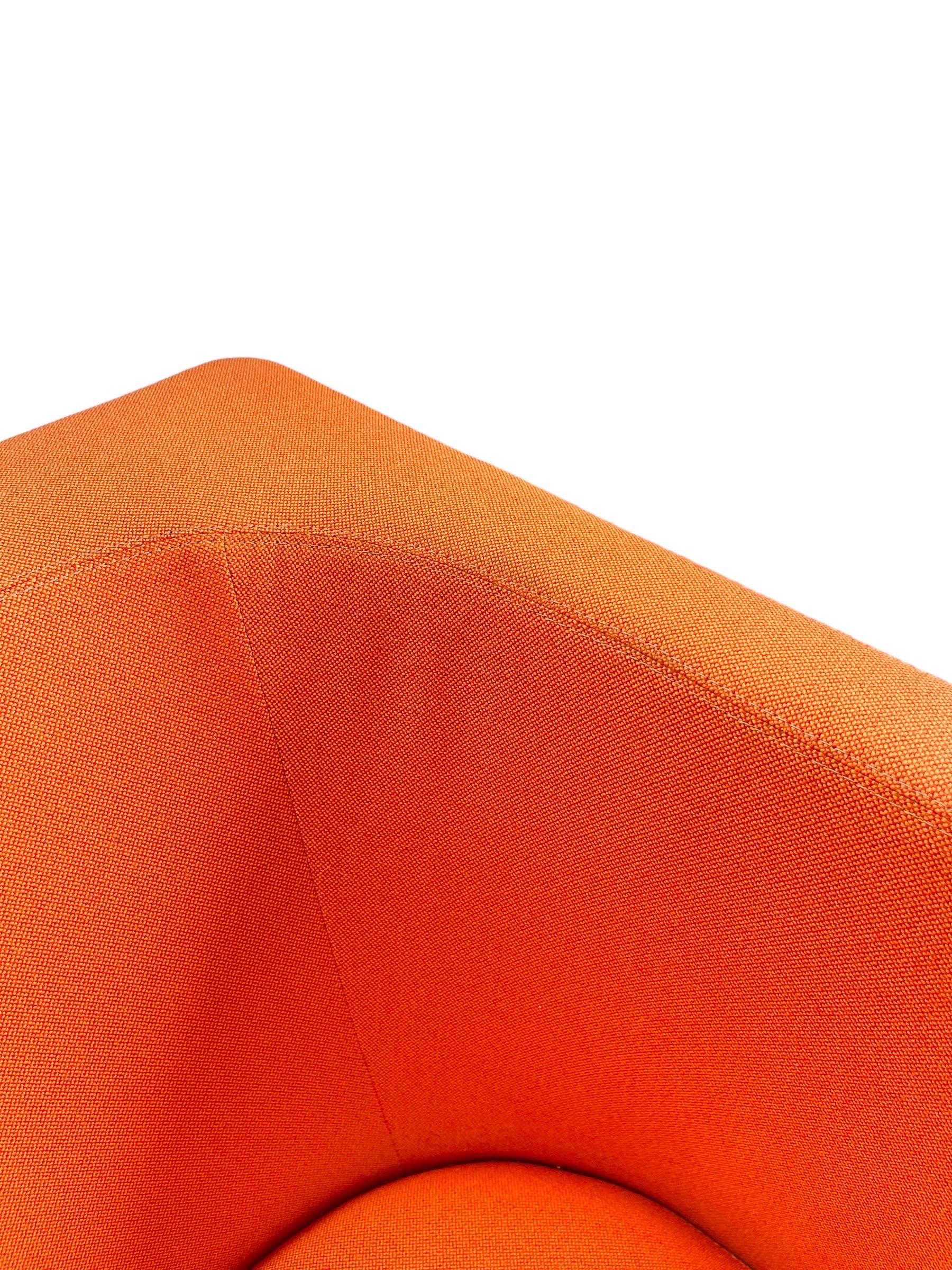 Steelcase Bivi Rumble Seat Collection: Vibrant Orange Modern Sofa 4