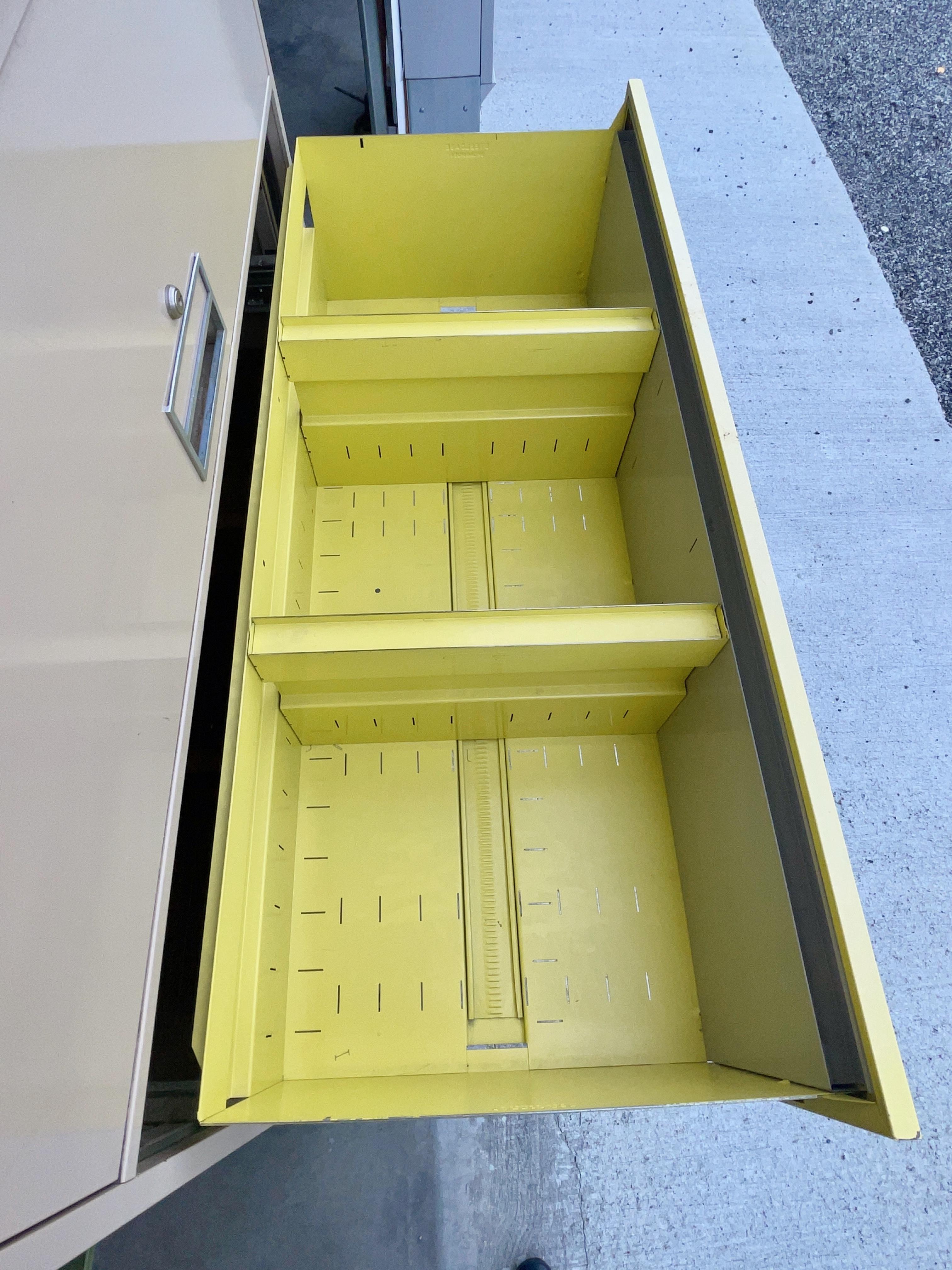 Steelcase Broadside Lateral File Cabinet on Chrome Base (2 avail) For Sale 12