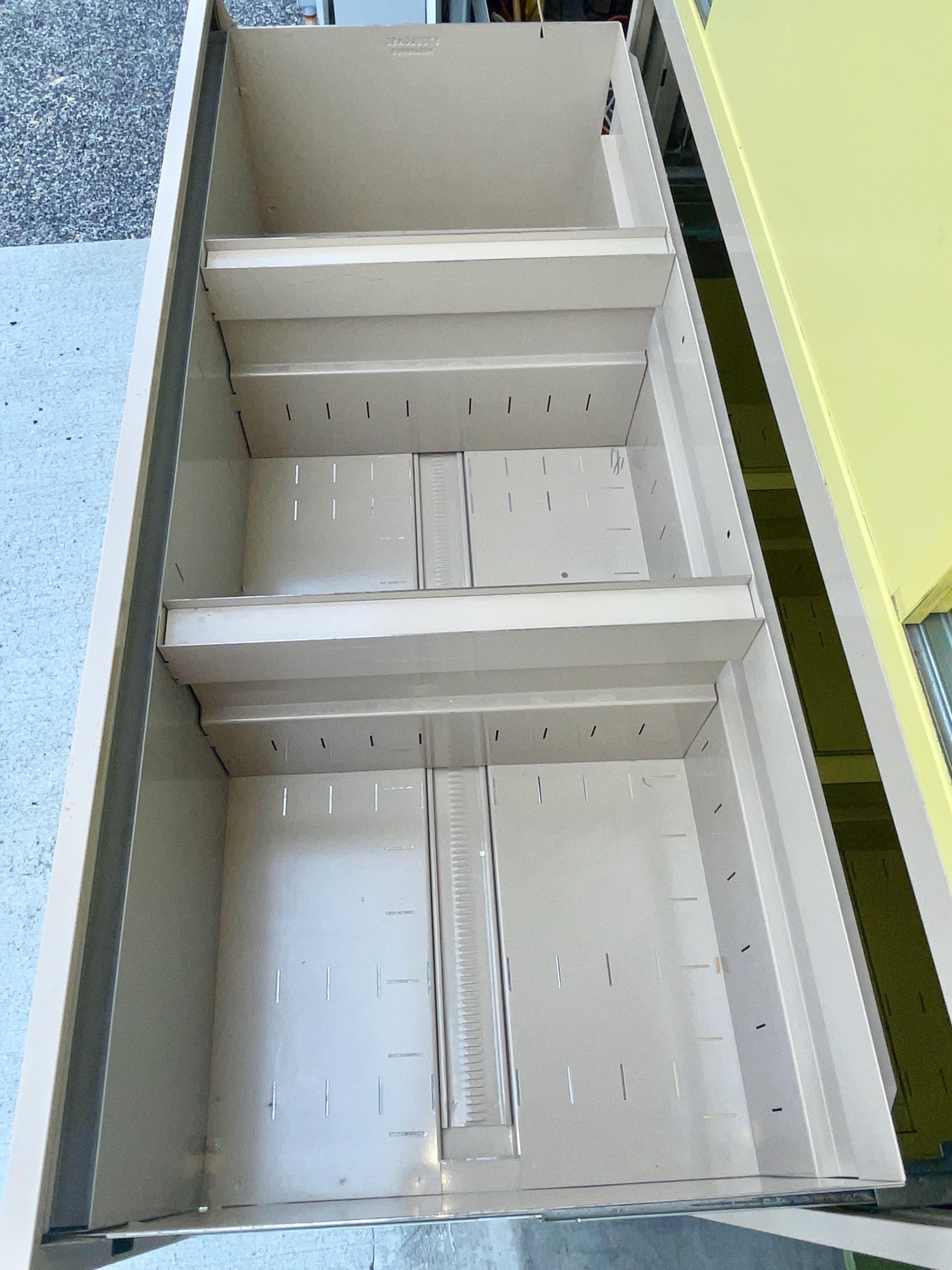 Steelcase Broadside Lateral File Cabinet on Chrome Base (2 avail) For Sale 14