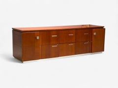 Steelcase, Cherrywood, Steel, Sideboard, USA, 2000s