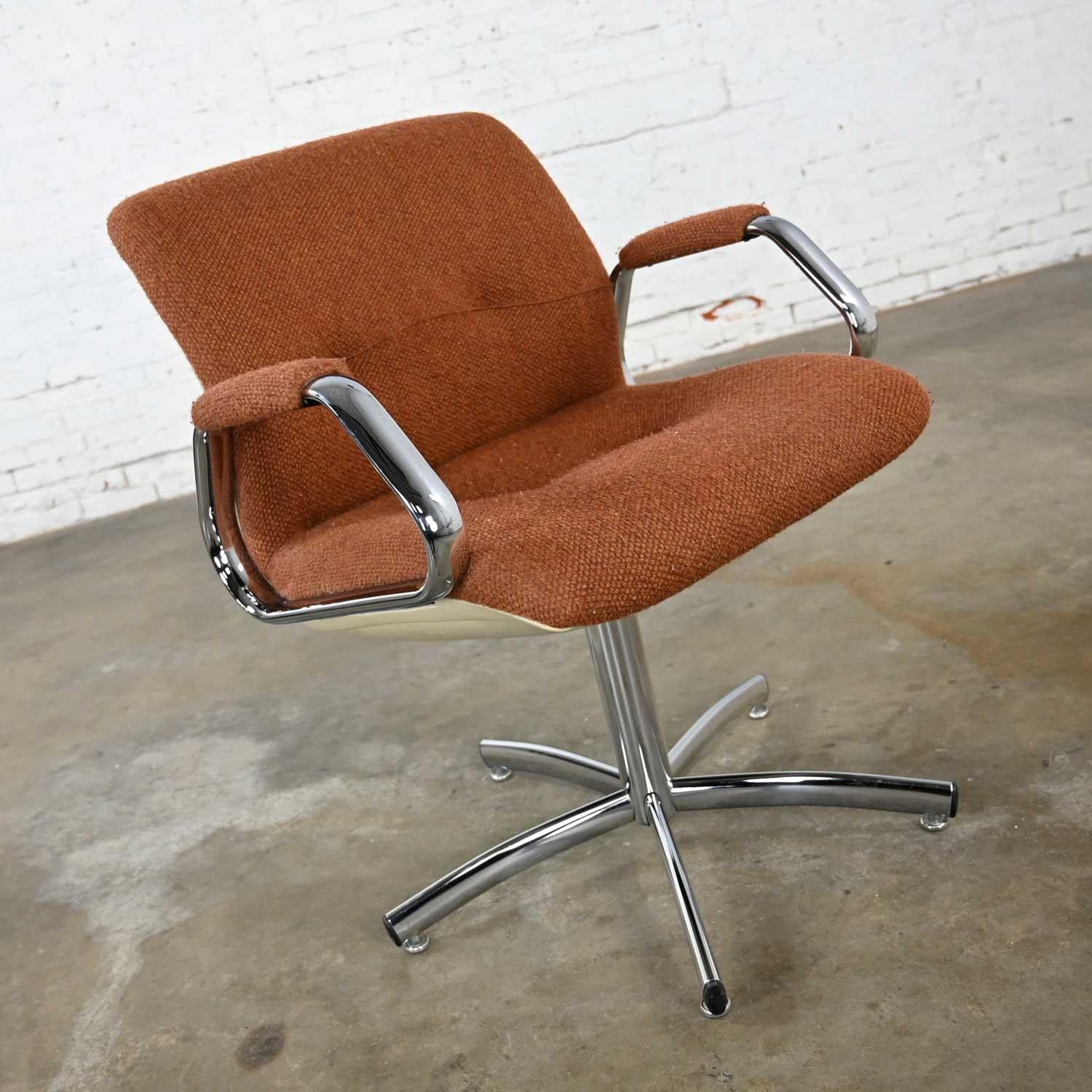 steelcase swivel chair vintage