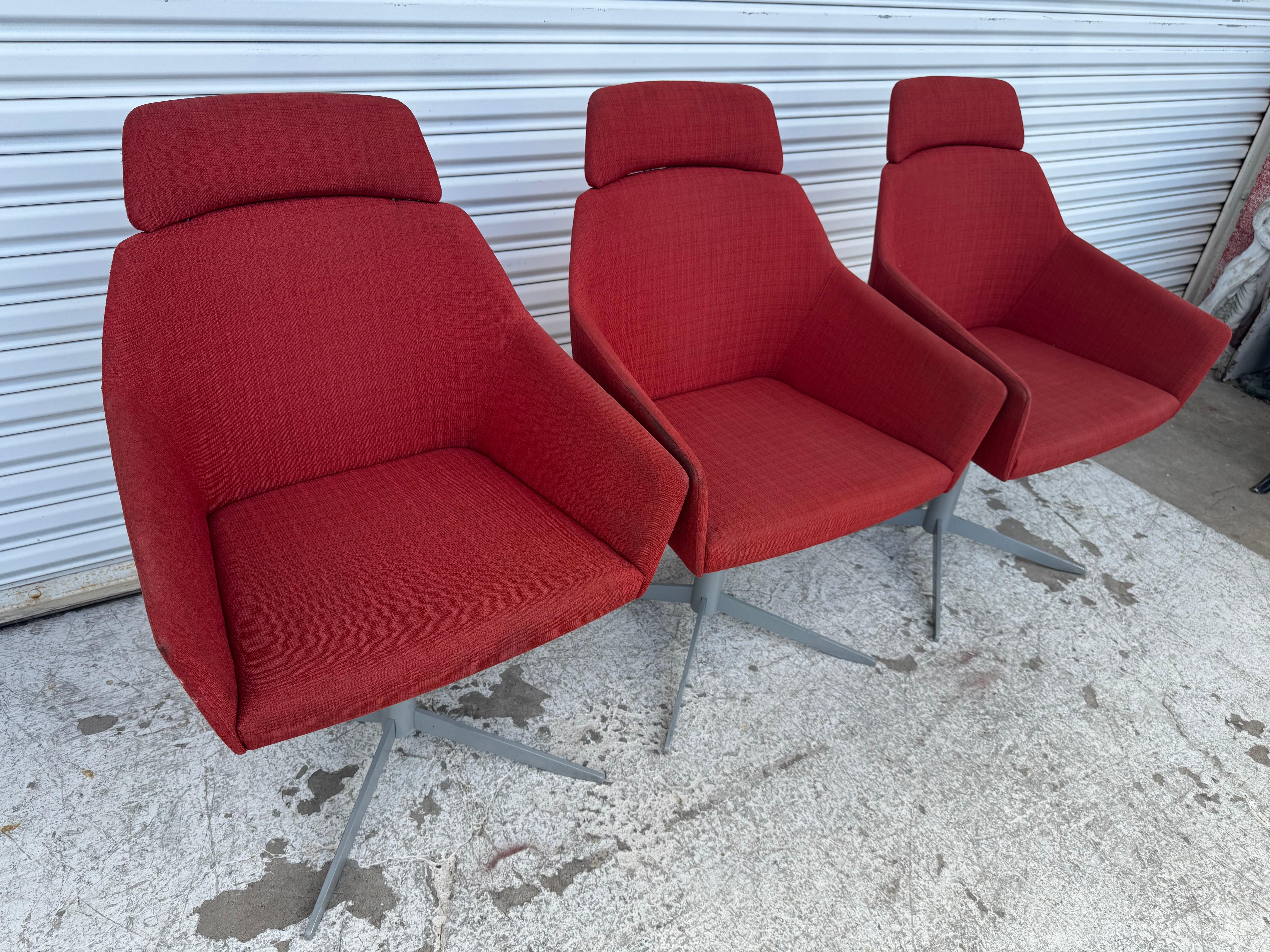 Américain Steelcase Coalaese Swivel Chairs (3 disponibles) en vente