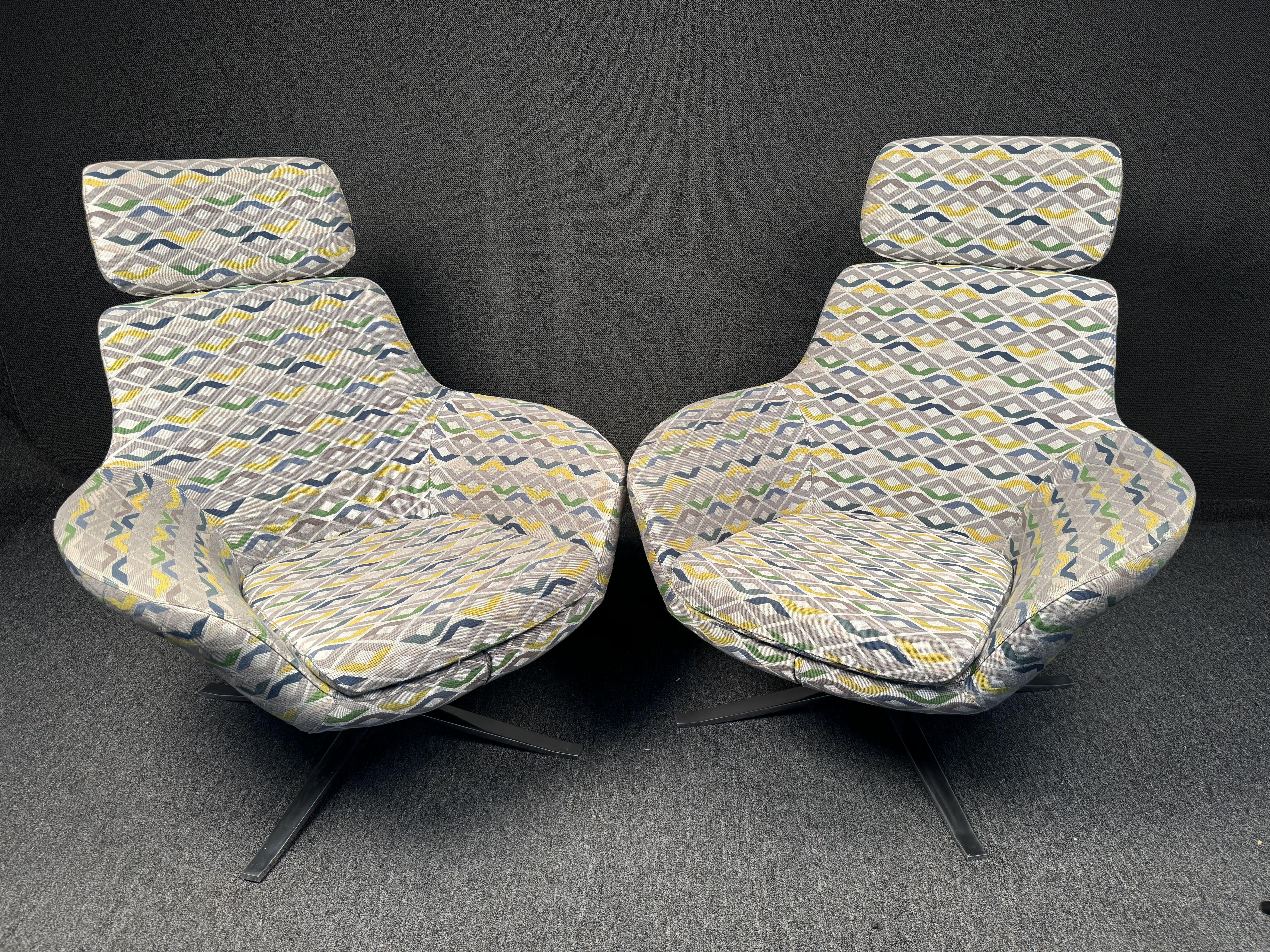 Steelcase Coalesse Bob Sillones con reposacabezas. Con brazos acampanados y base de aluminio pulido. Seguro que añade estilo a cualquier espacio profesional. Confirma la ubicación con el vendedor (NY o NJ)