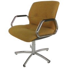 Vintage Steelcase Furniture Company Adjustable Swivel and Tilting Armchair, 1982