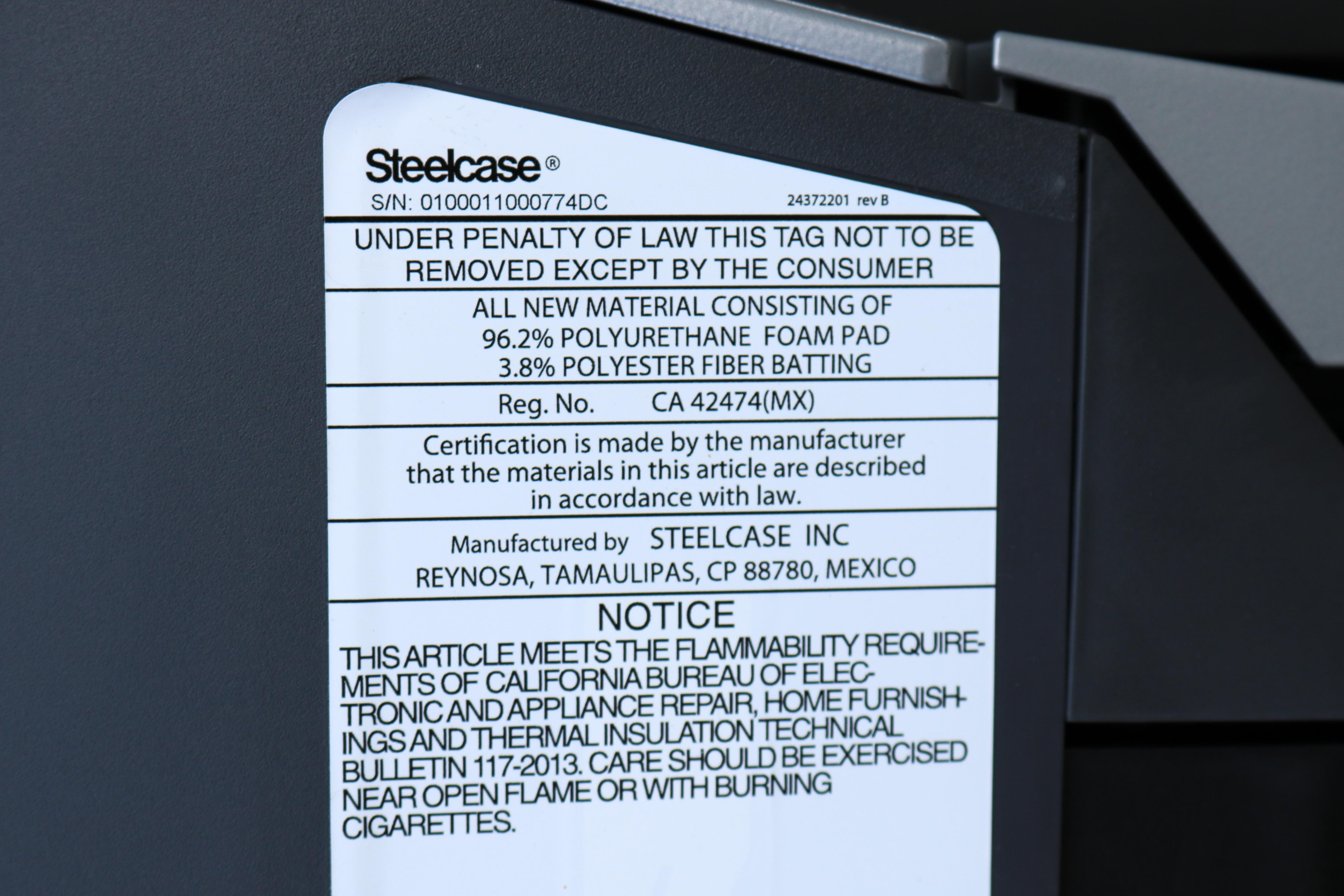 Steelcase Gesture Ergonomic Adjustable Office Desk Chair Gray Fabric 6 Available For Sale 14