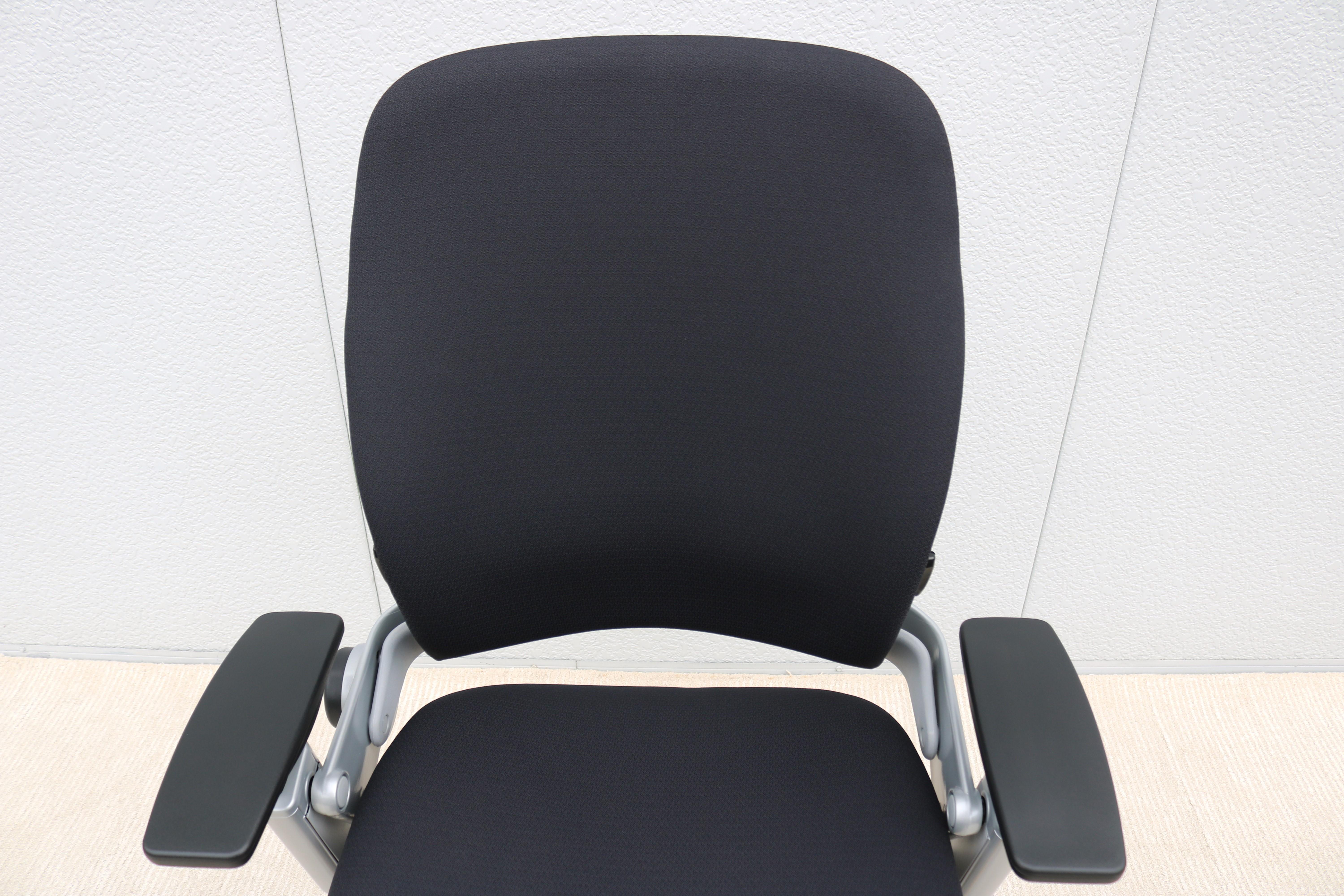 Steelcase Leap Silla Ergonómica Taburete de Tejido Negro Totalmente Ajustable, Nueva a Estrenar 11