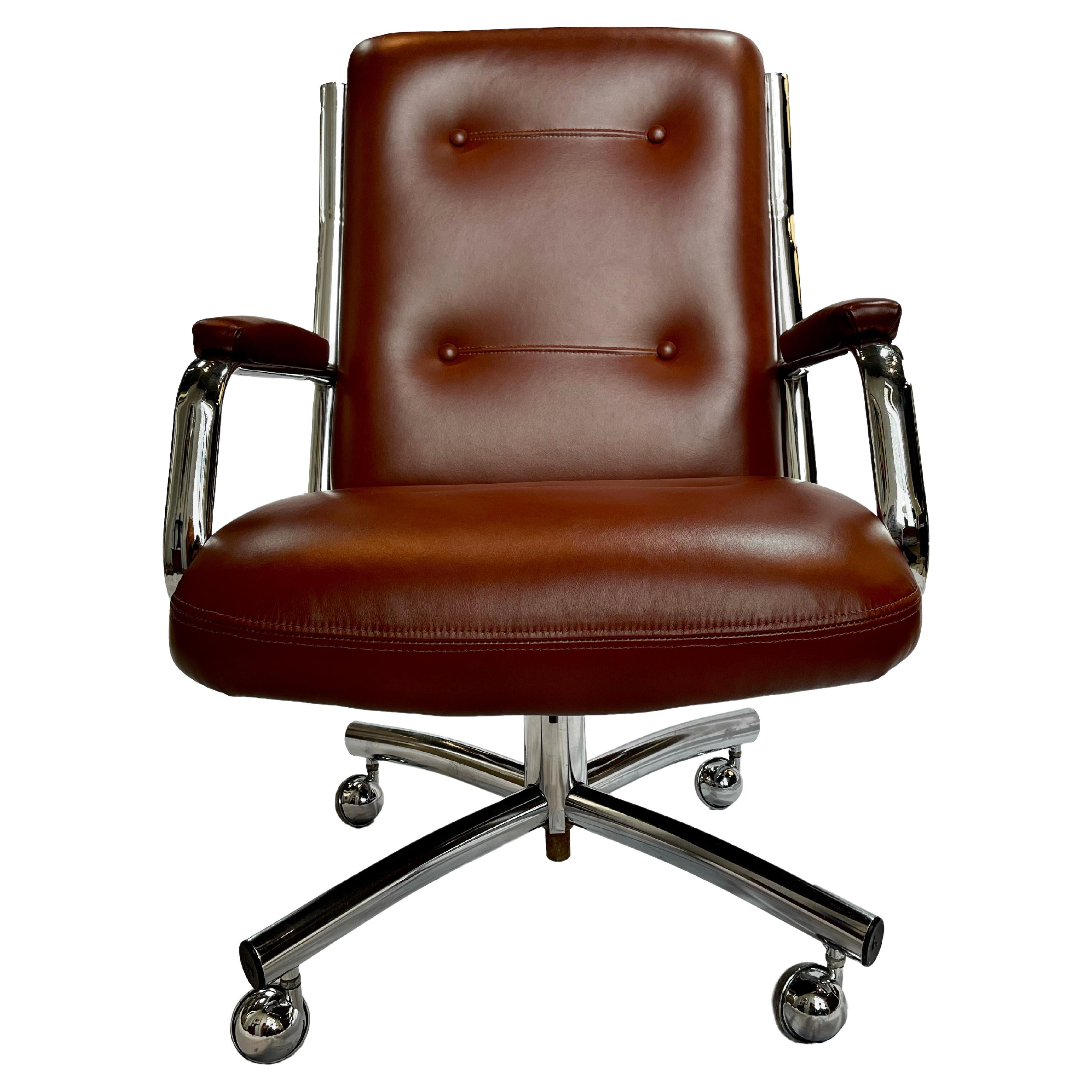 Steelcase Leather Executive Office Armchair