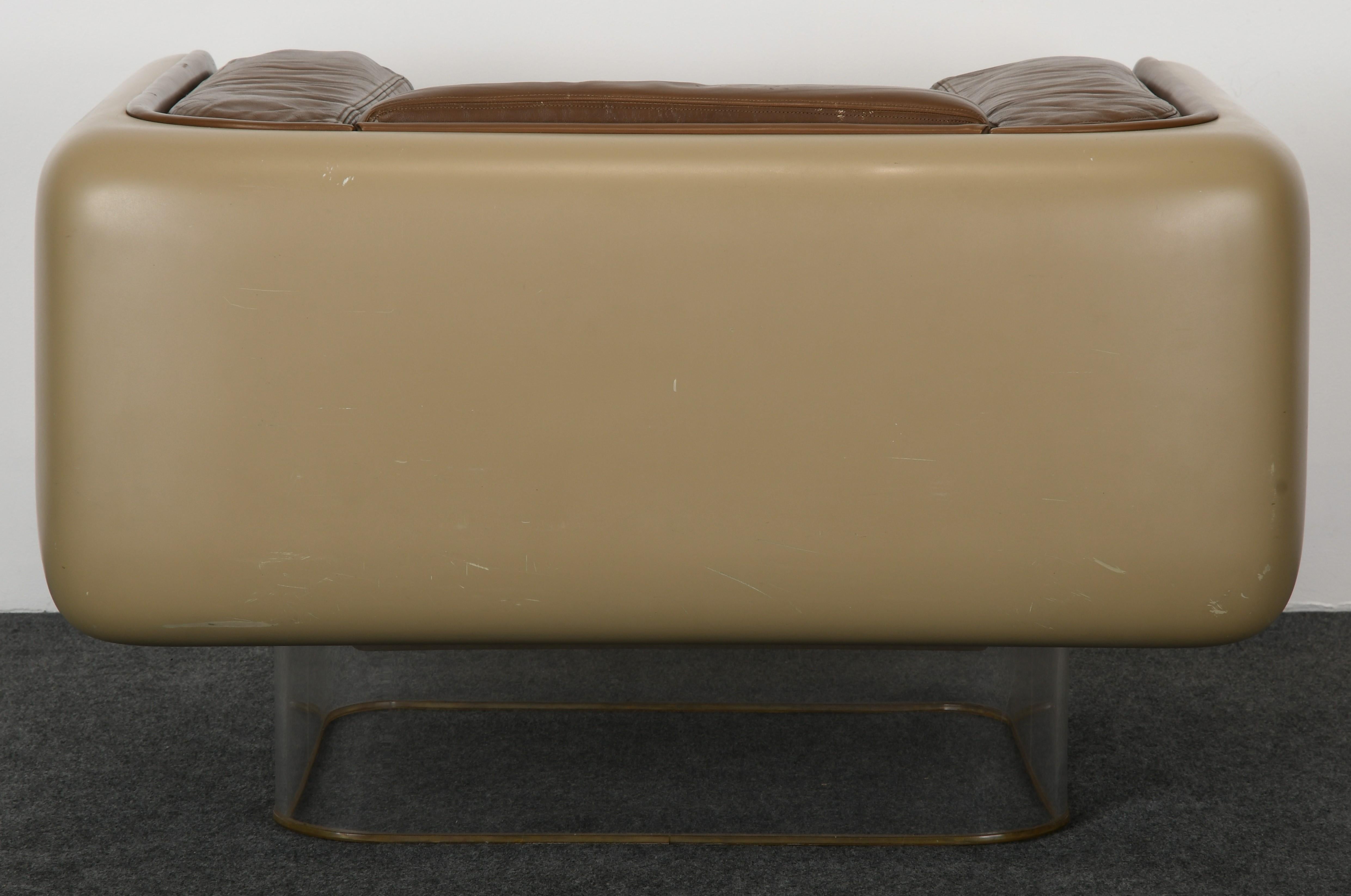 Mid-Century Modern Steelcase Lounge Chair Designed by William Andrus, 1970s