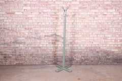 Steelcase Mid-Century Modern Industrial Age Metal Hall Tree, 1950s