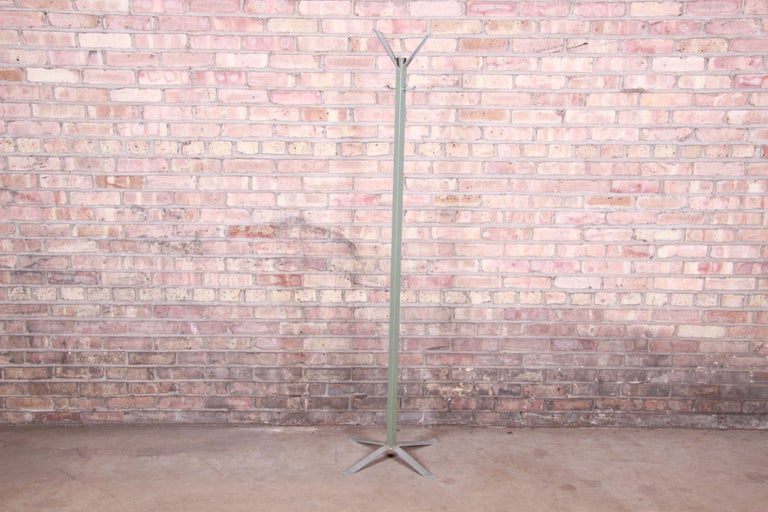 Steelcase MidCentury Modern Industrial Age Metal Hall Tree, 1950s at