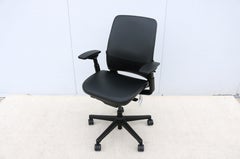 Steelcase New Amia Executive Ergonomic Office Chair Black Vinyl Fully Adjustable