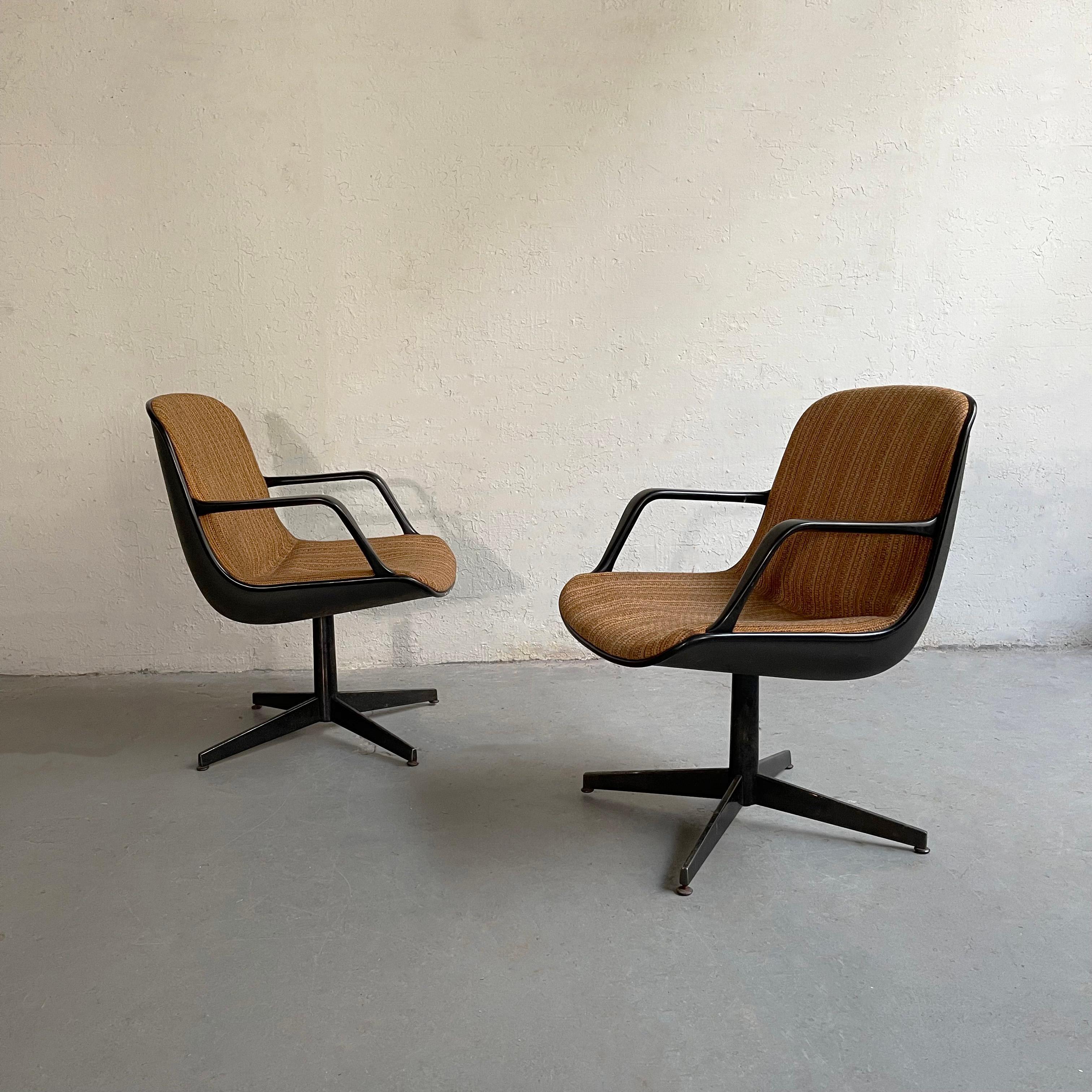 Mid-Century Modern Steelcase Office Armchairs Model #451 For Sale
