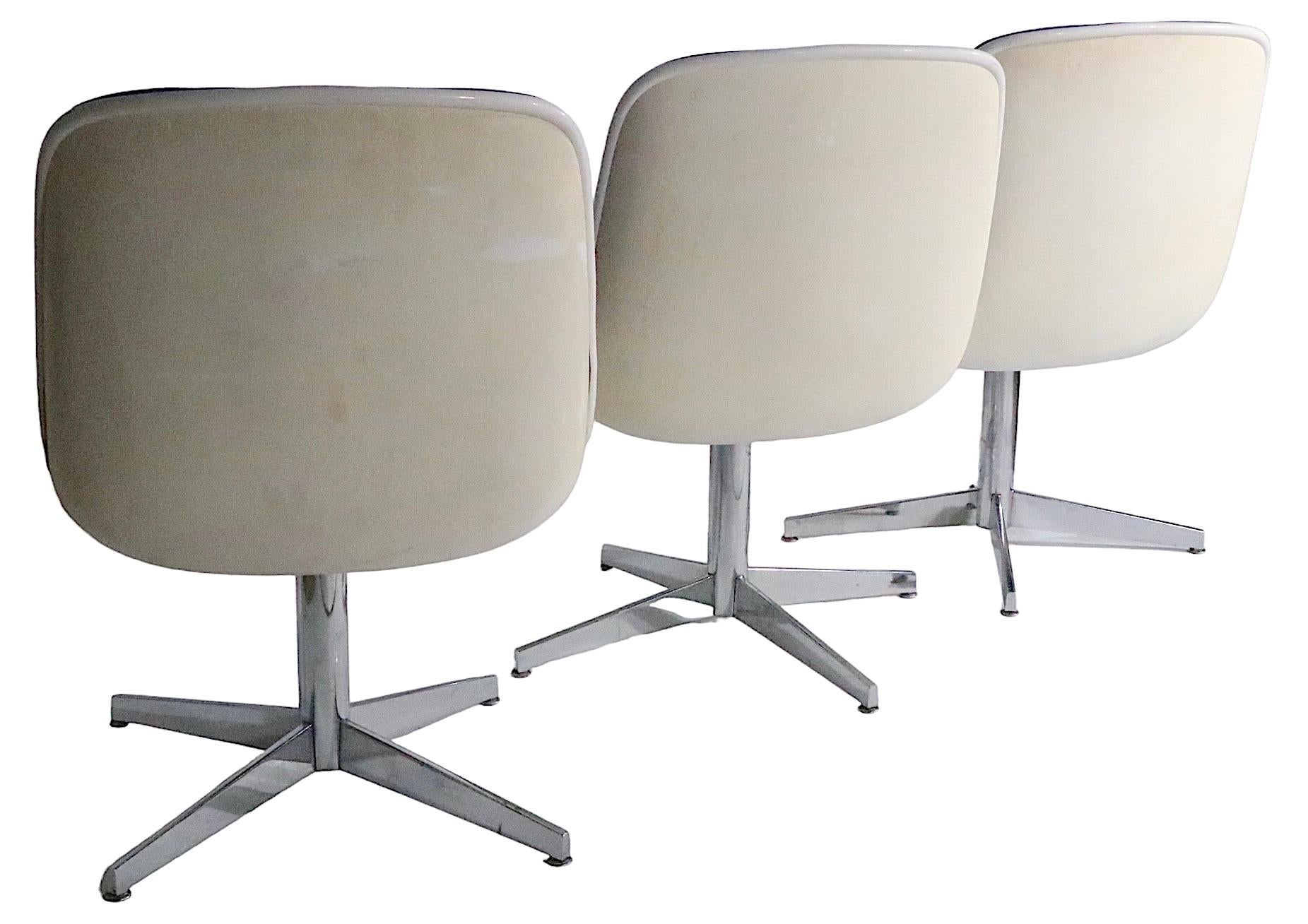 Steelcase Swivel  Chairs in the style of Pollack c.1970's 6 available For Sale 4