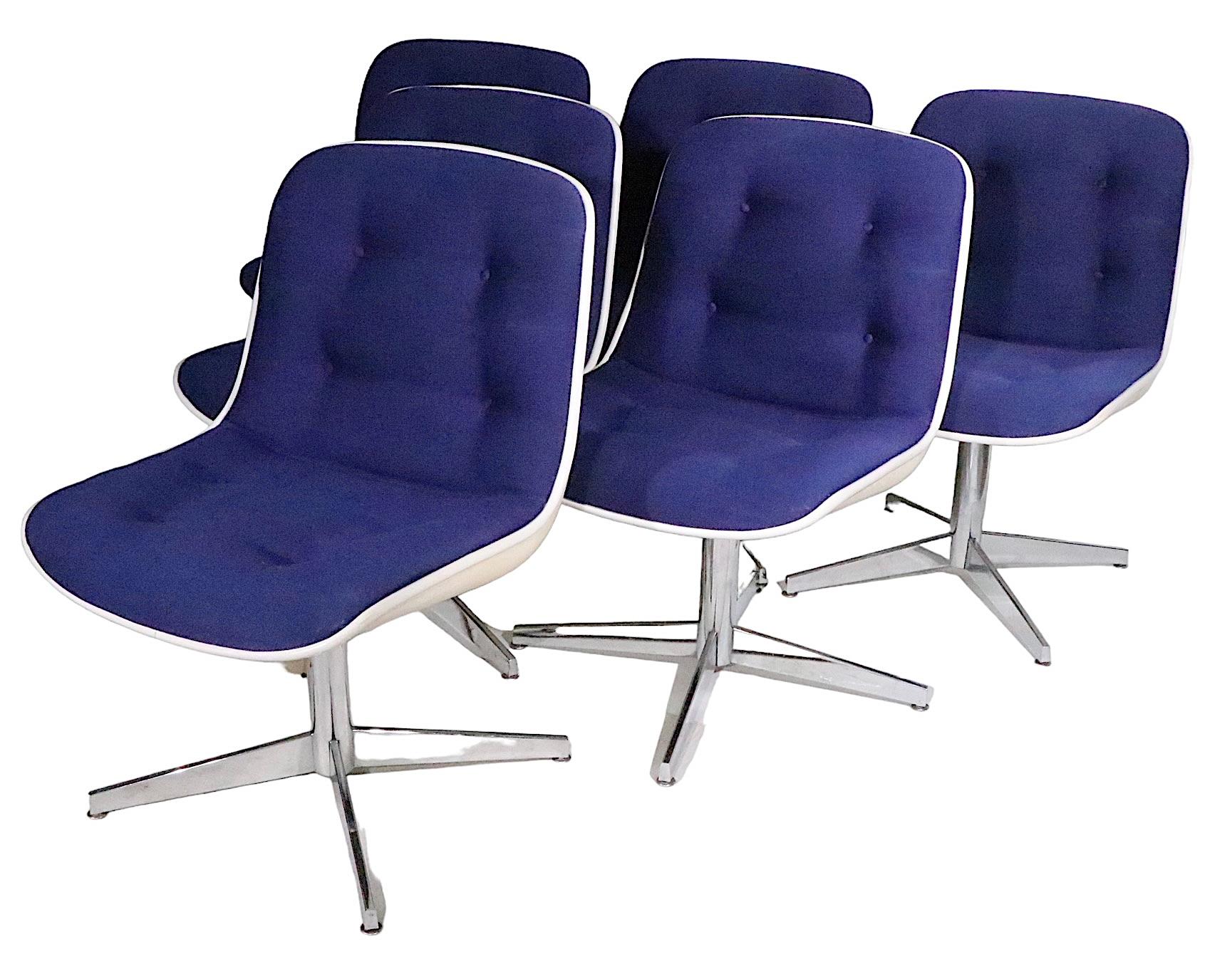 Steelcase Swivel  Chairs in the style of Pollack c.1970's 6 available For Sale 9