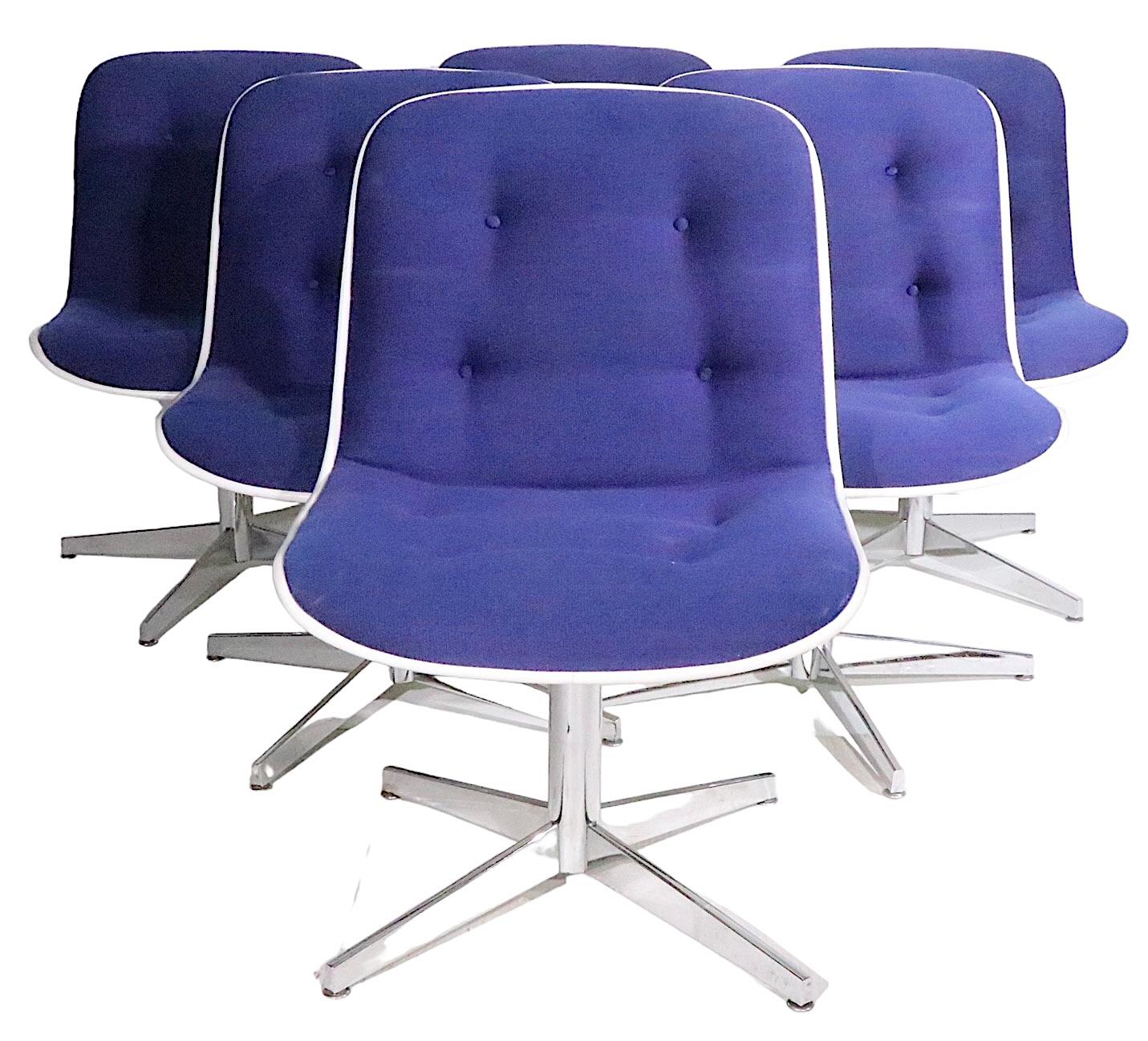 Steelcase Swivel  Chairs in the style of Pollack c.1970's 6 available For Sale 10