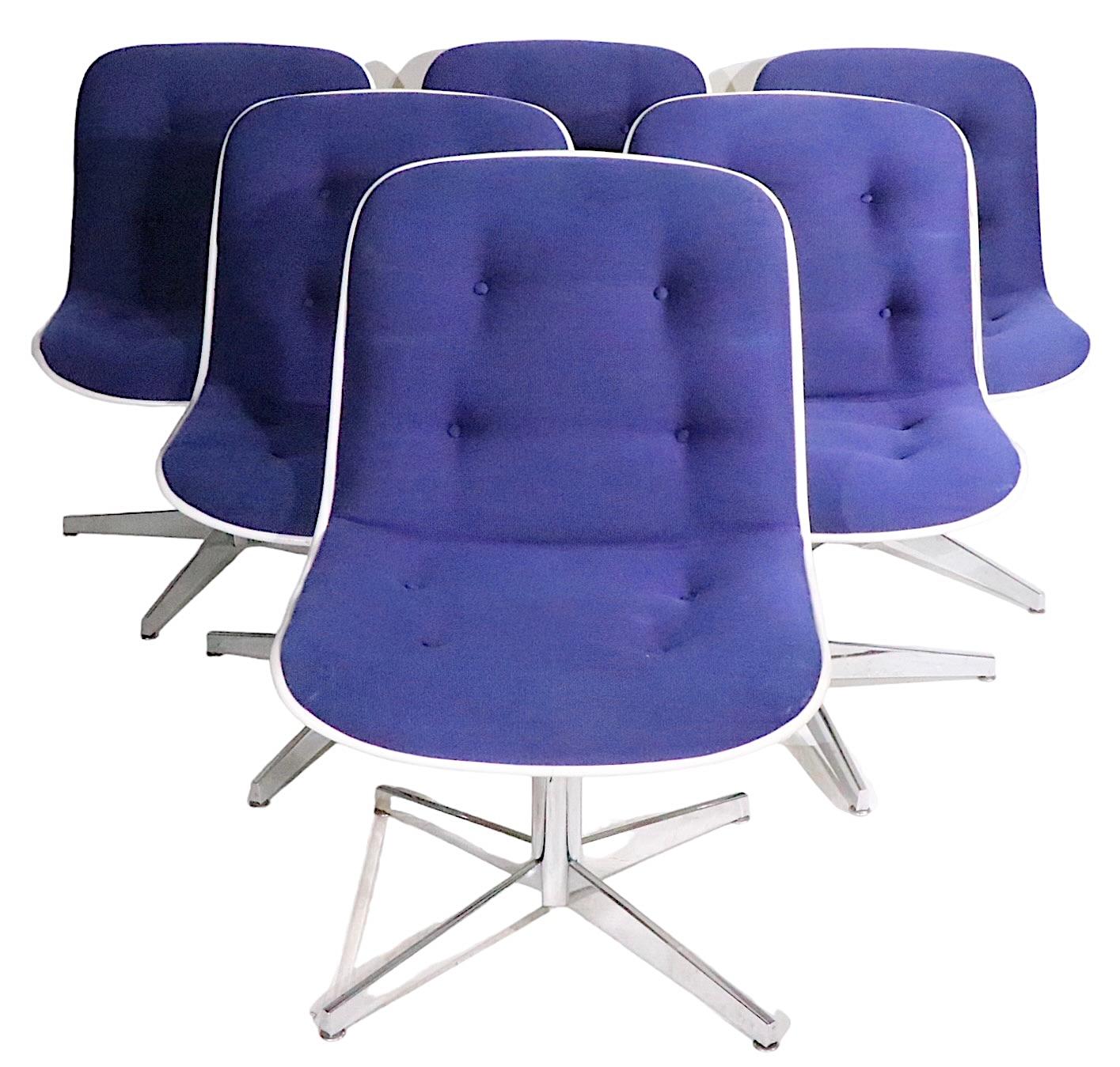 Steelcase Swivel  Chairs in the style of Pollack c.1970's 6 available For Sale 11