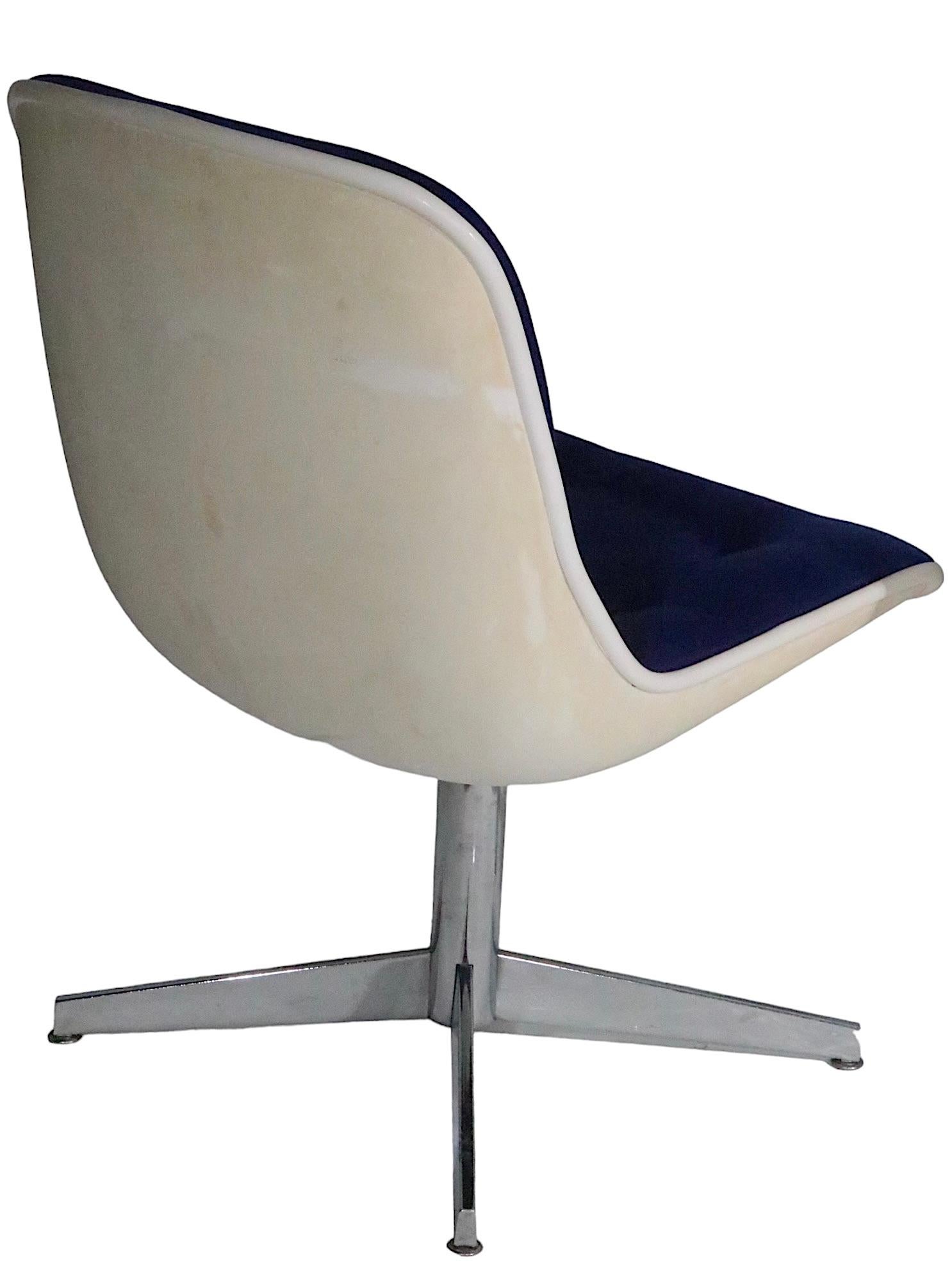 Steelcase Swivel  Chairs in the style of Pollack c.1970's 6 available For Sale 1