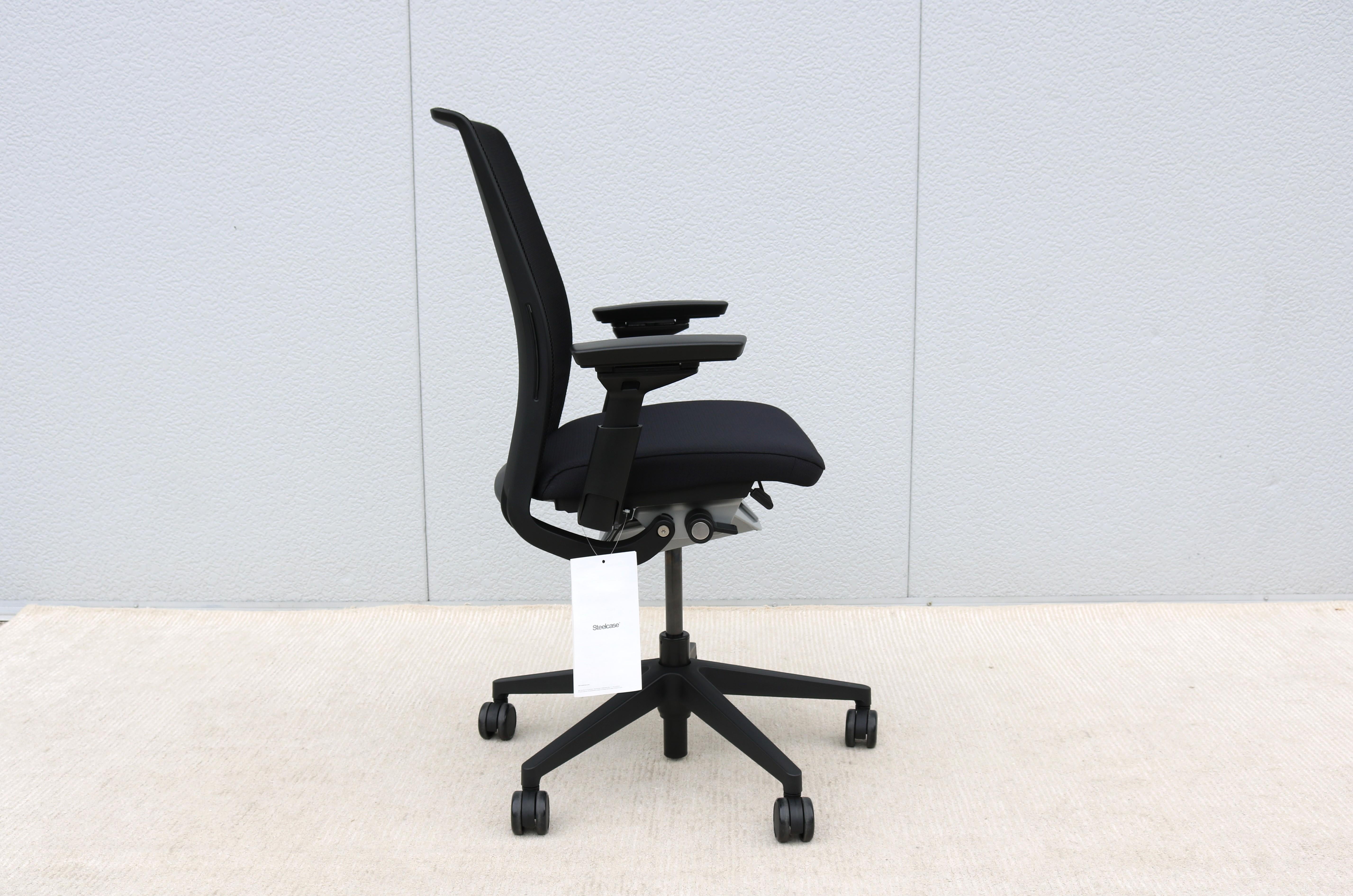 Steelcase Think V2 Ergonomic Executive Chair New Model Black Fabric, Brand New 4