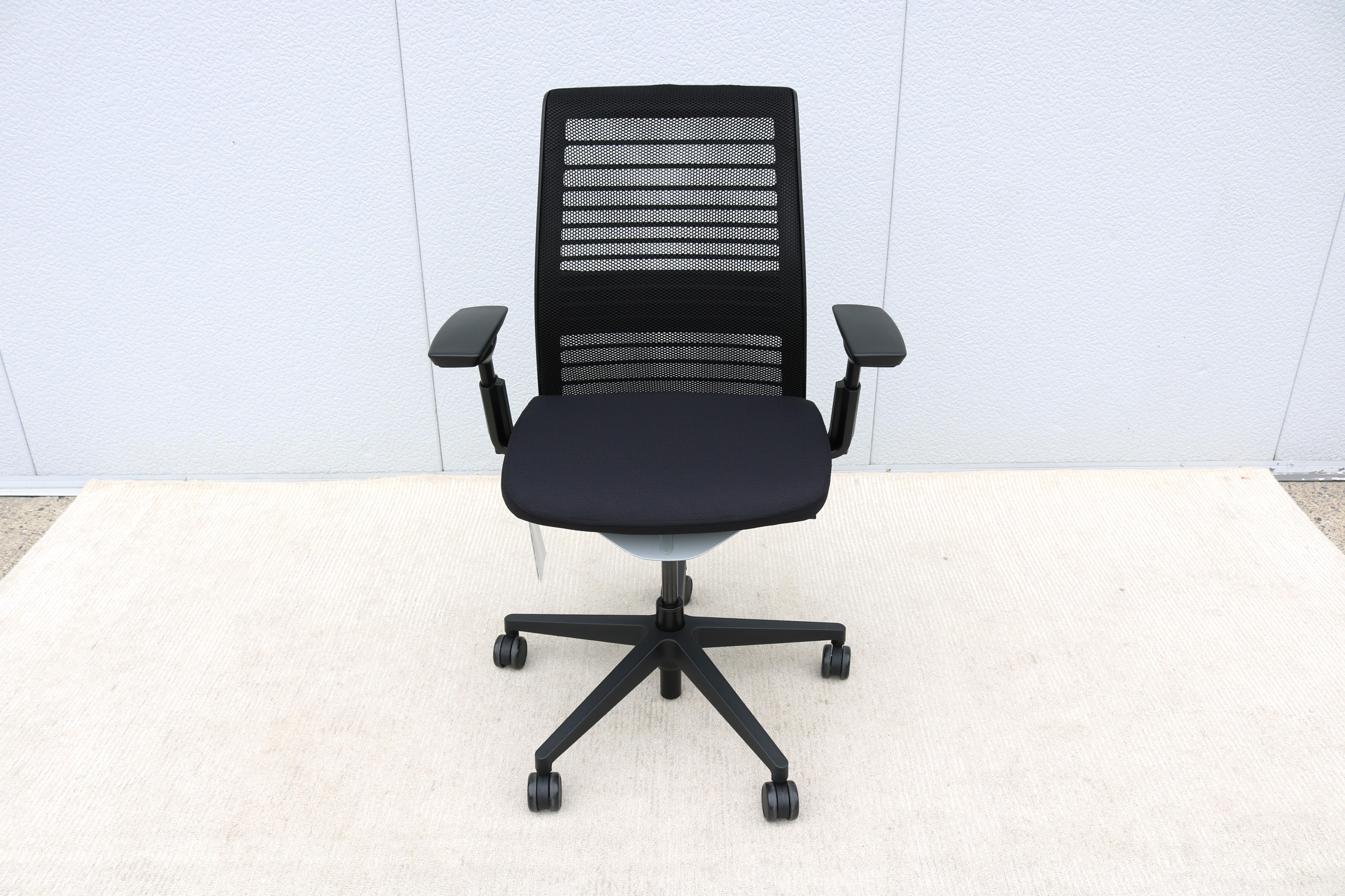Steelcase Think V2 Ergonomic Executive Chair New Model Black Fabric, Brand New 2