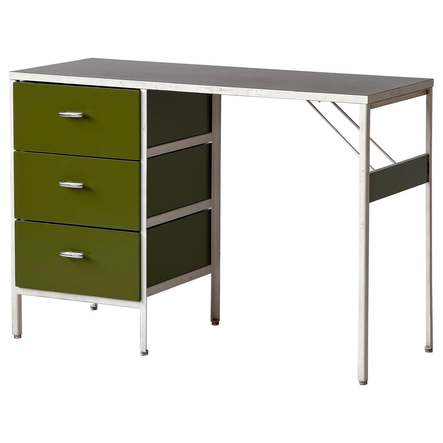Bureau à structure en acier par George Nelson pour Herman Miller en vente