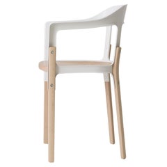Steelwood Chair in Natural/White by Ronan & Erwan Boroullec for MAGIS