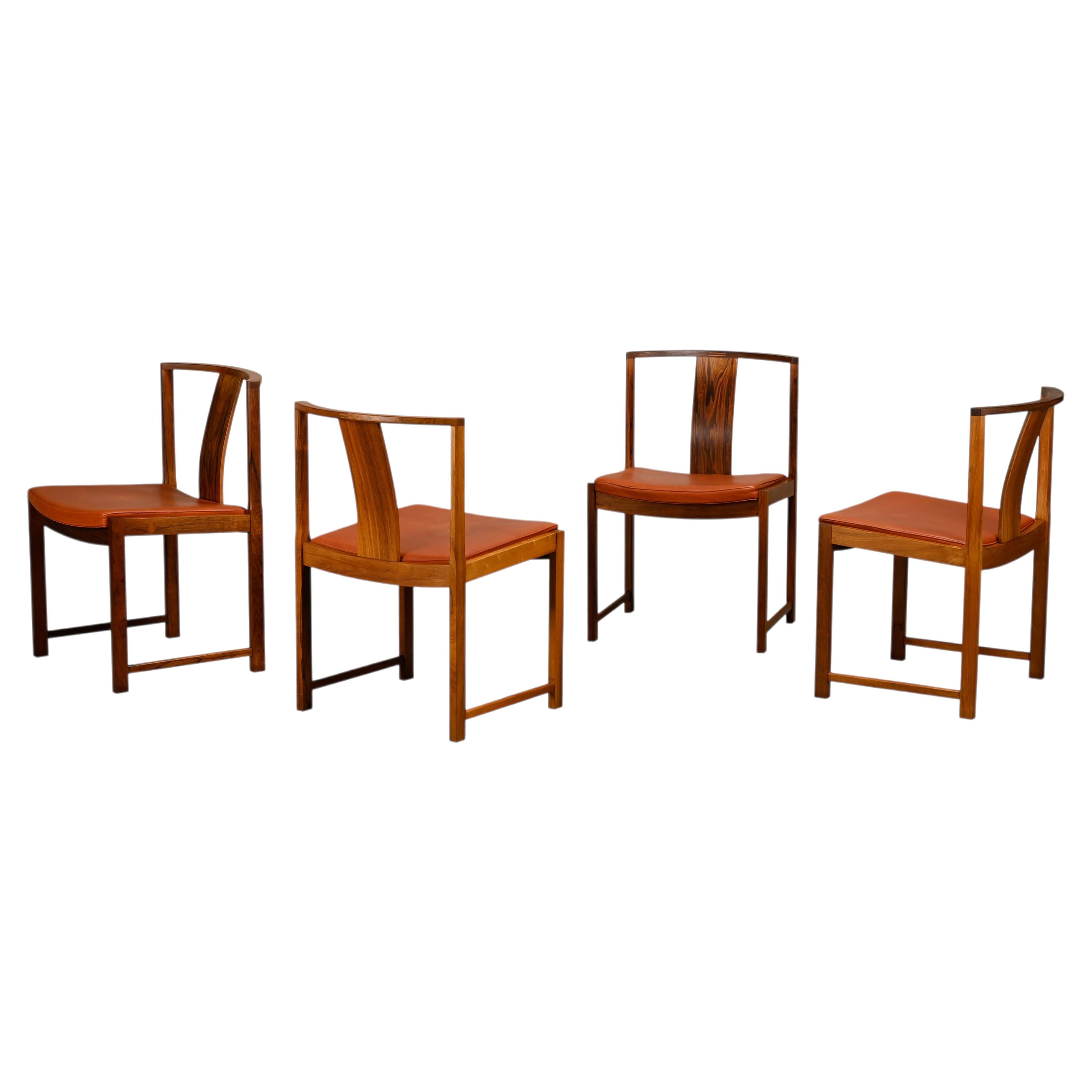 Chaises de salle à manger M700 en bois de rose, style moderne scandinave, Steen Eiler Rasmussen, Danemark en vente