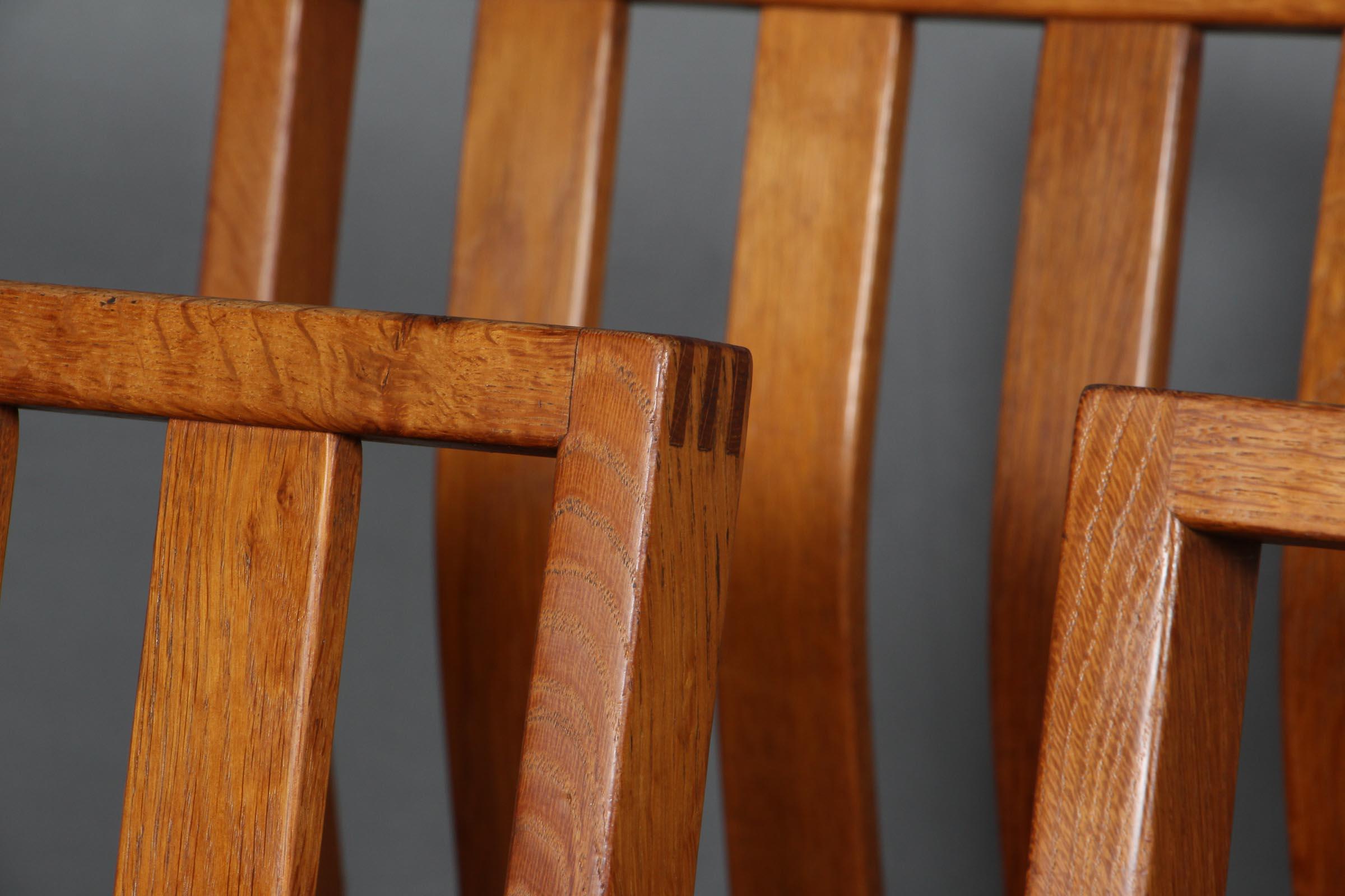 Scandinavian Modern Steen Eiler Rasmussen Set of Six Dining Chairs For Sale