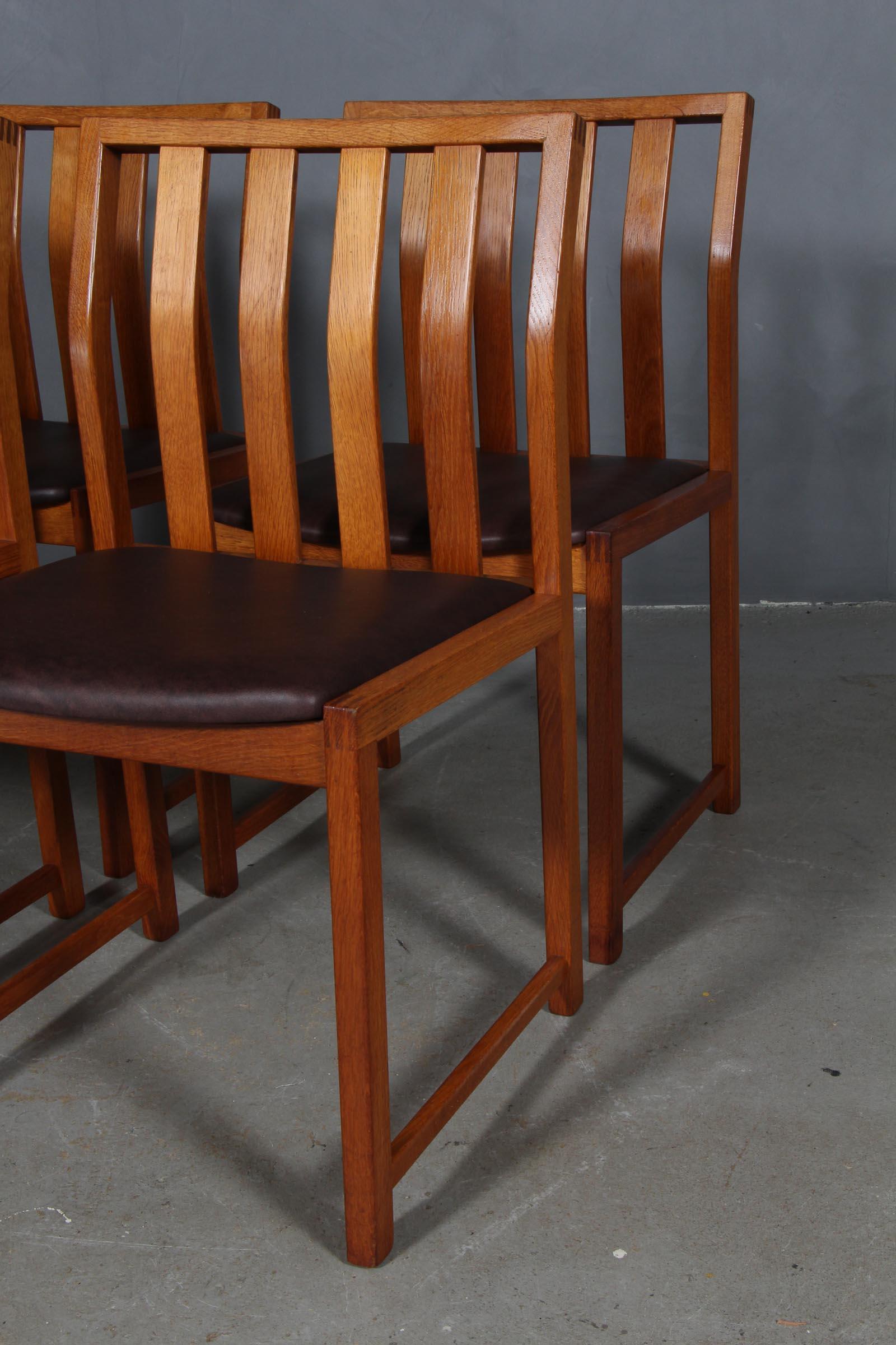 Steen Eiler Rasmussen Set of Six Dining Chairs In Excellent Condition For Sale In Esbjerg, DK