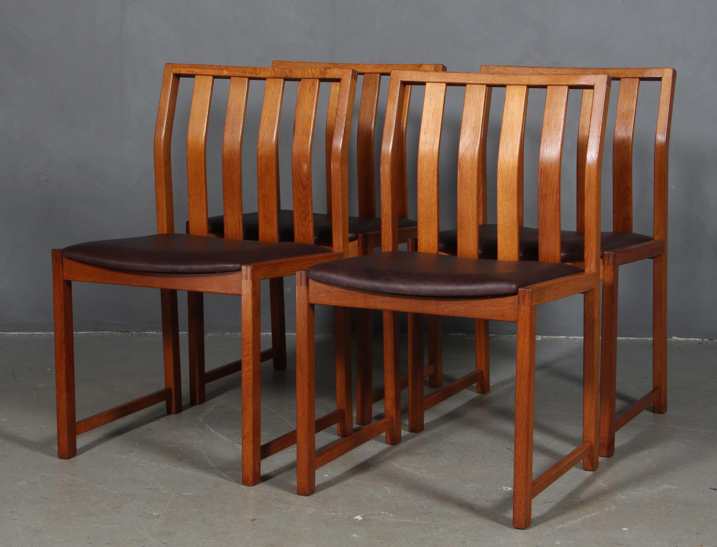 Steen Eiler Rasmussen Set of Six Dining Chairs For Sale
