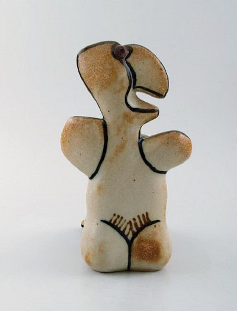 Scandinavian Modern Steen Lykke Madsen for Bing & Grondahl / B & G. Fable Figure in Glazed Stoneware