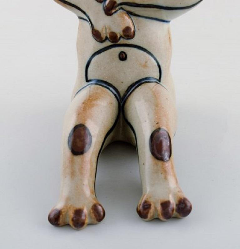 Late 20th Century Steen Lykke Madsen for Bing & Grondahl / B & G. Fable Figure in Glazed Stoneware