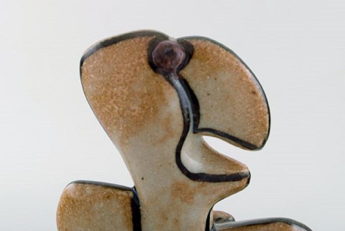 Ceramic Steen Lykke Madsen for Bing & Grondahl / B & G. Fable Figure in Glazed Stoneware